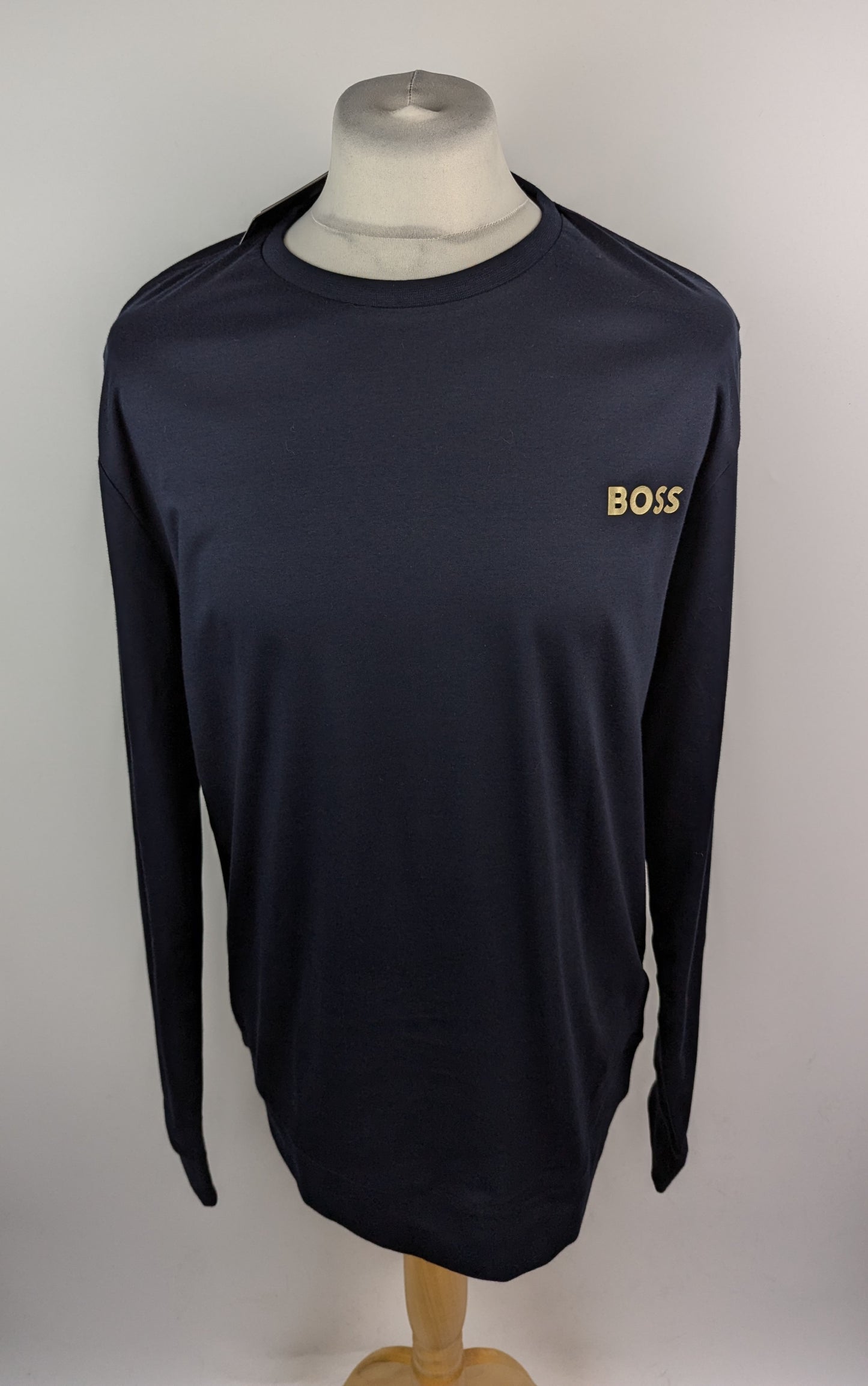 BOSS Gift Long Pyjama Set - Navy / Gold