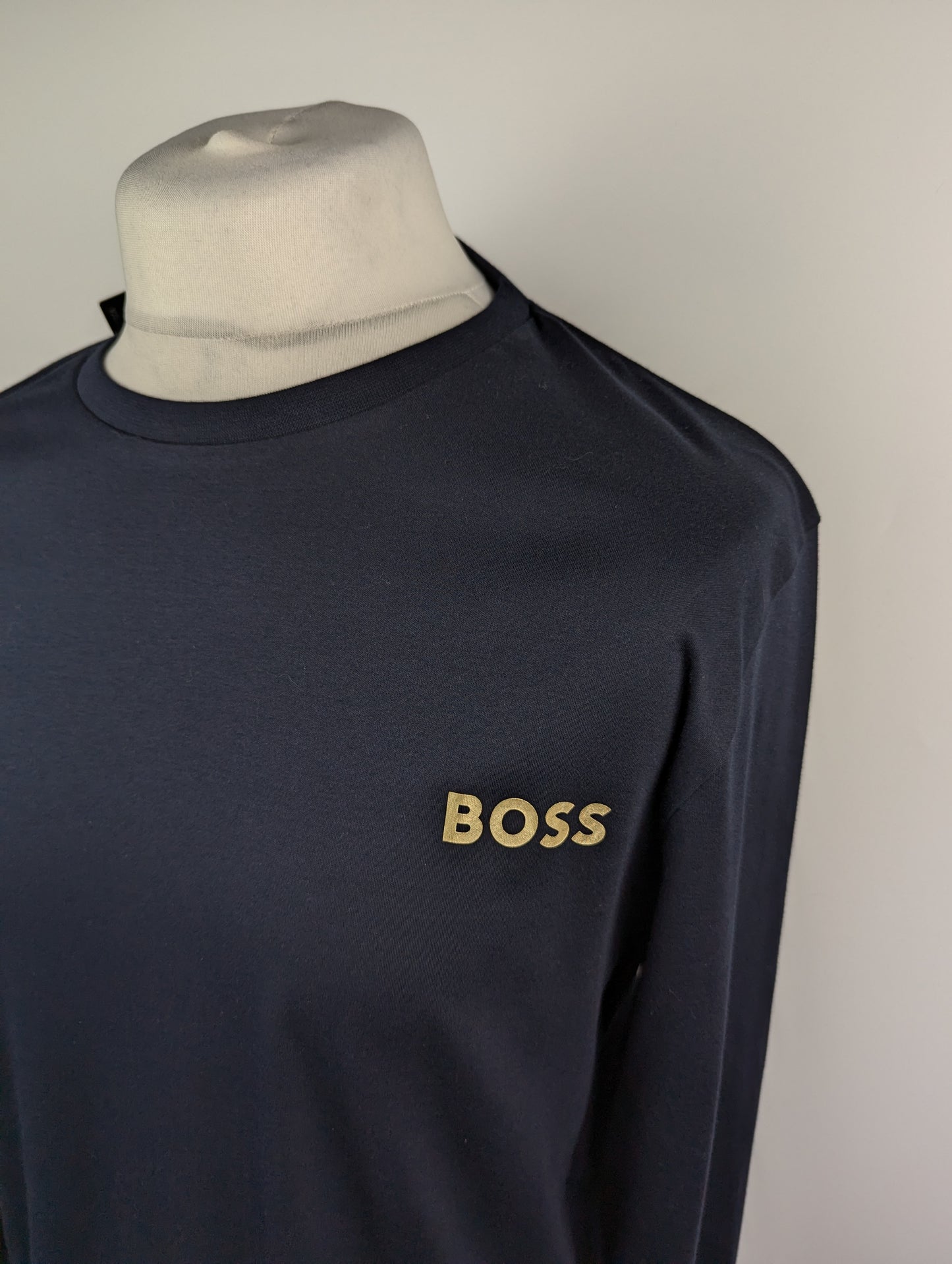 BOSS Gift Long Pyjama Set - Navy / Gold