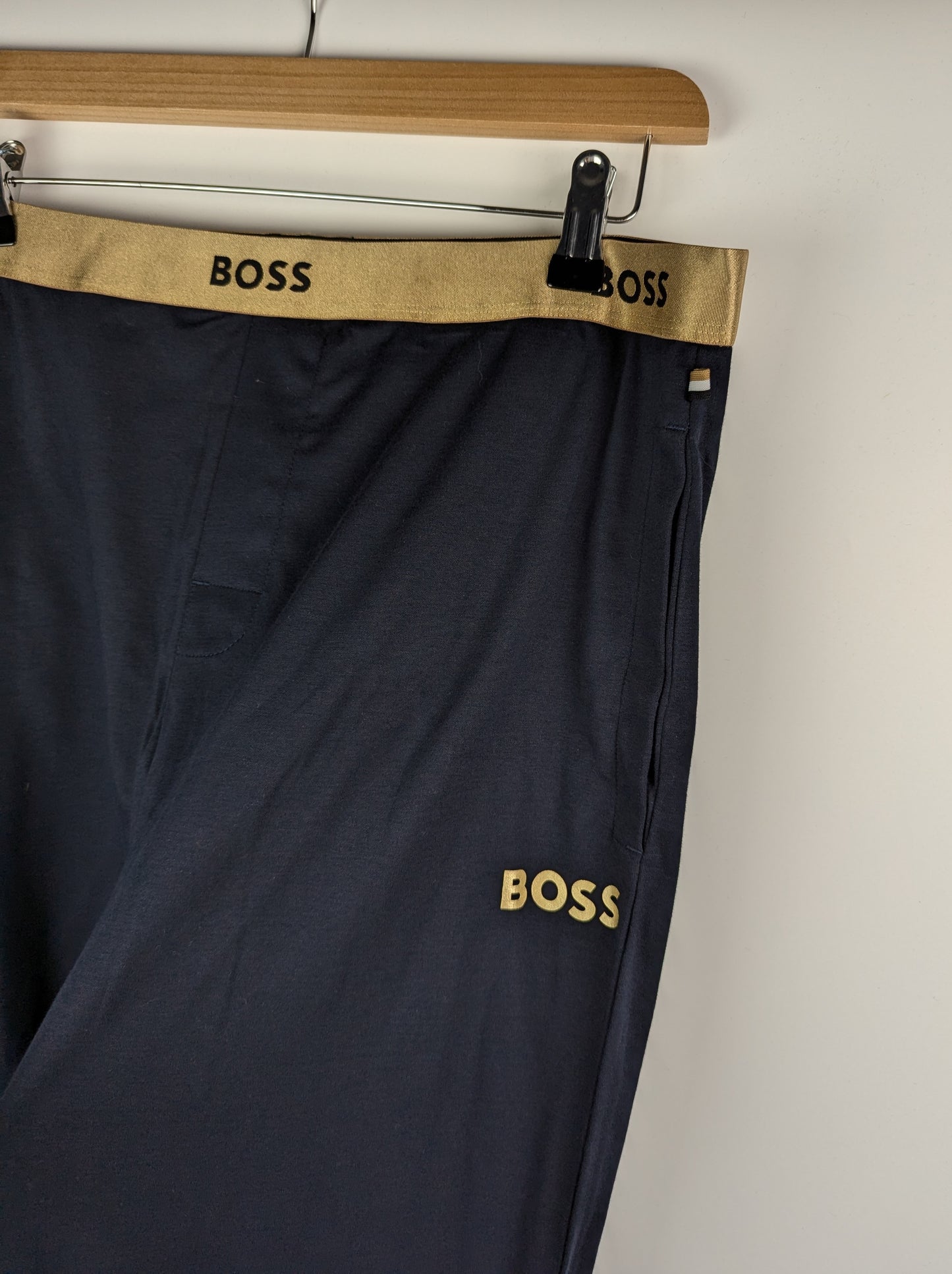 BOSS Gift Long Pyjama Set - Navy / Gold