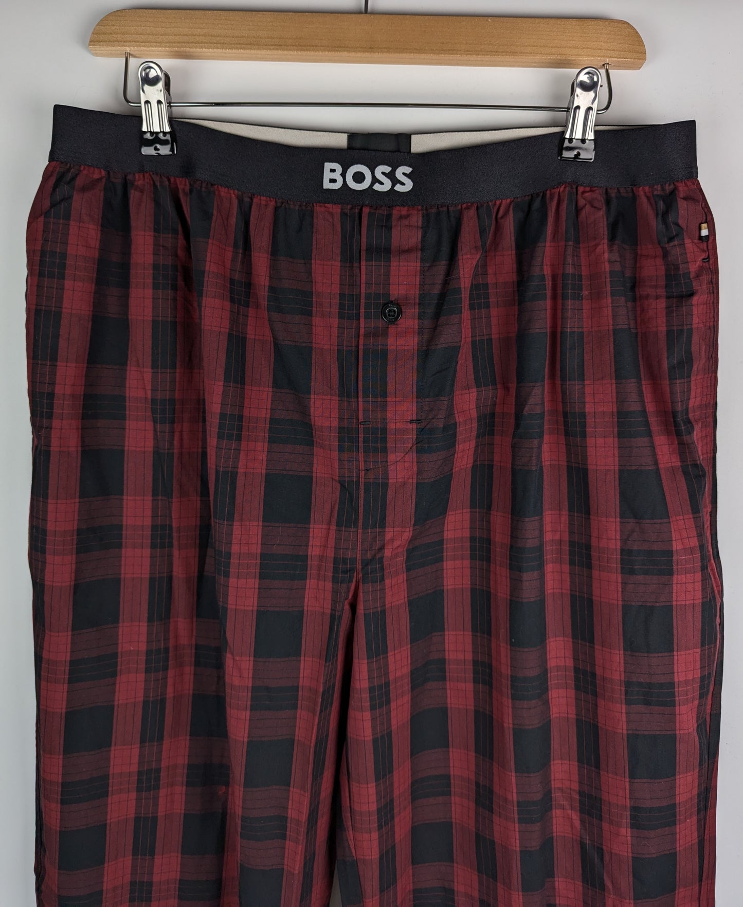 BOSS Easy Long Pyjama Set - Black / Red