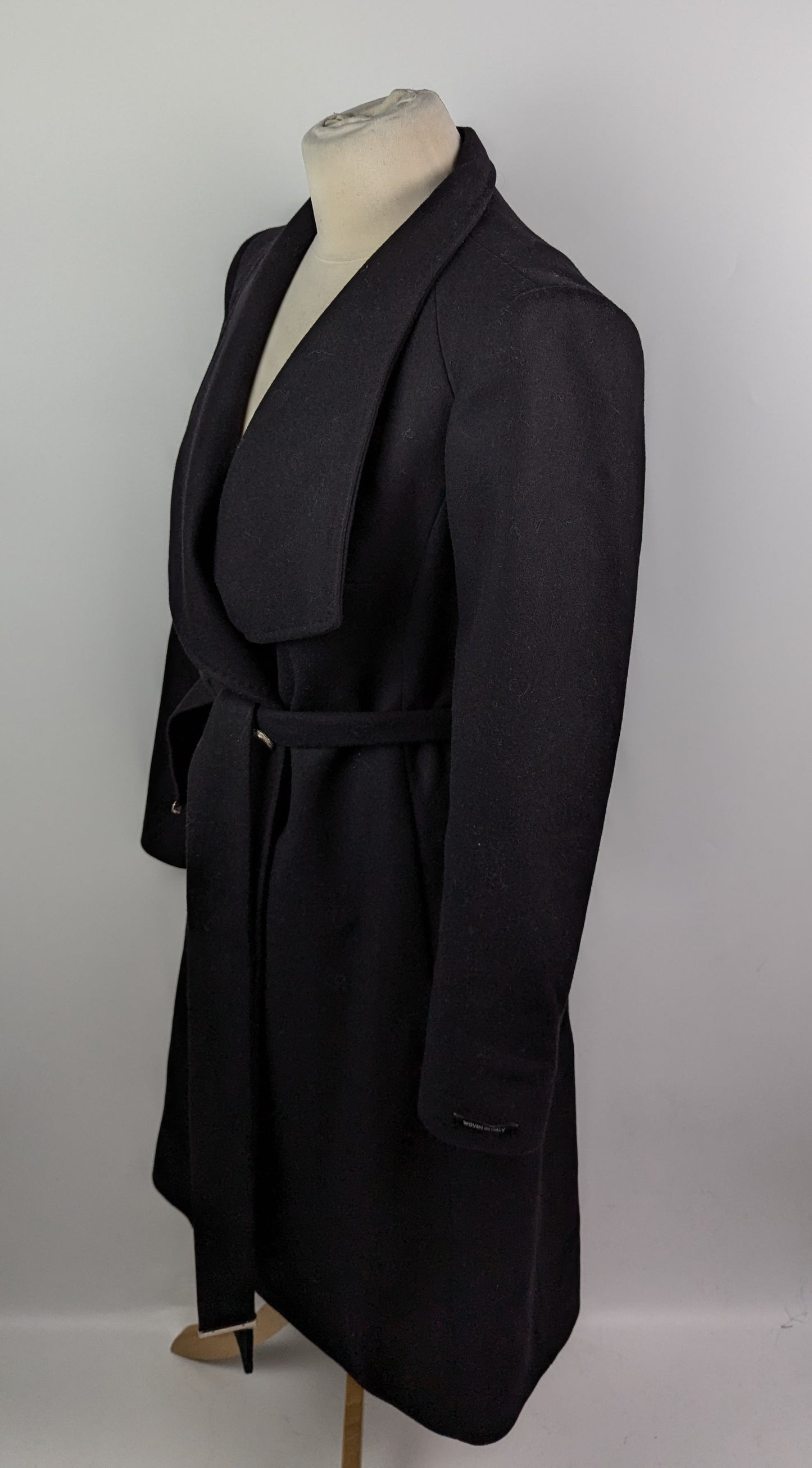 Ted Baker Womens Rose Midi Wool Jacket - Black