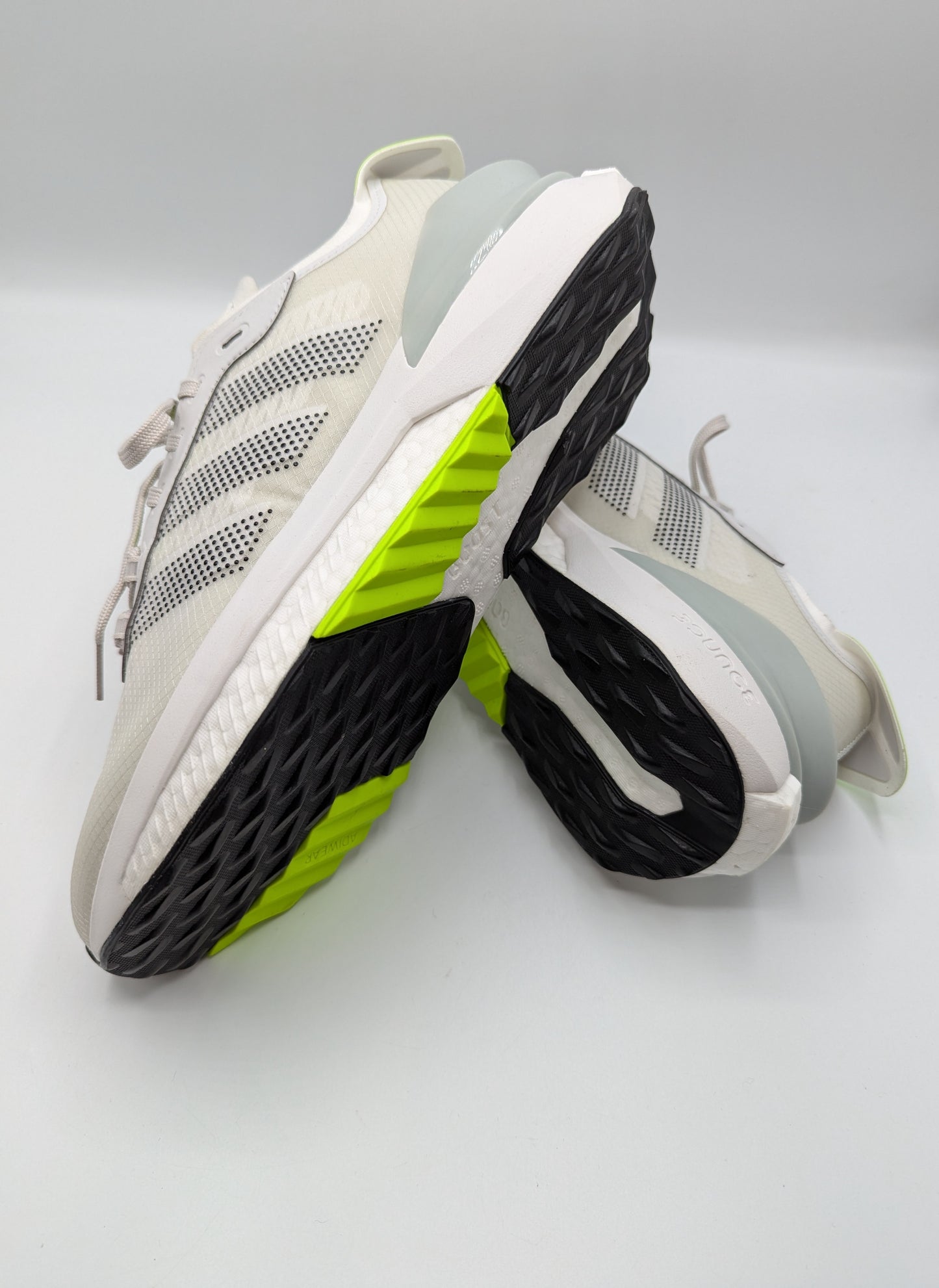 Adidas Avryn Running Shoes Mens - White / Lemon
