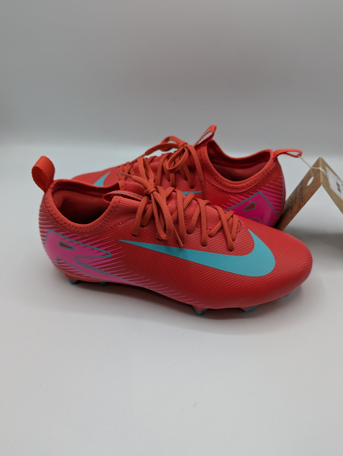 Nike Zoom Mercurial Vapor 16 Academy Juniors Firm Ground Football Boots - Red / green