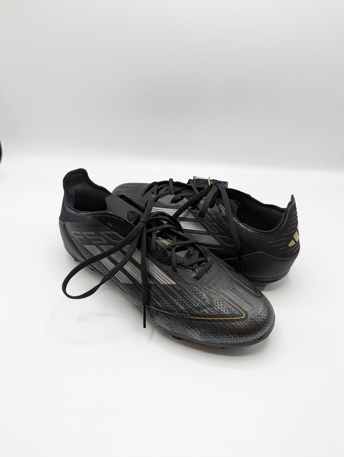 Adidas F50 Pro Firm Ground Boots Kids - Black / Gold