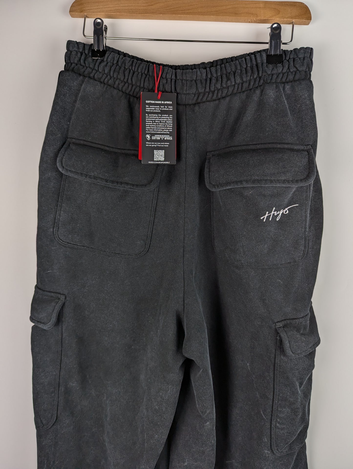 Hugo Naritima Womens Cargo Joggers - Black