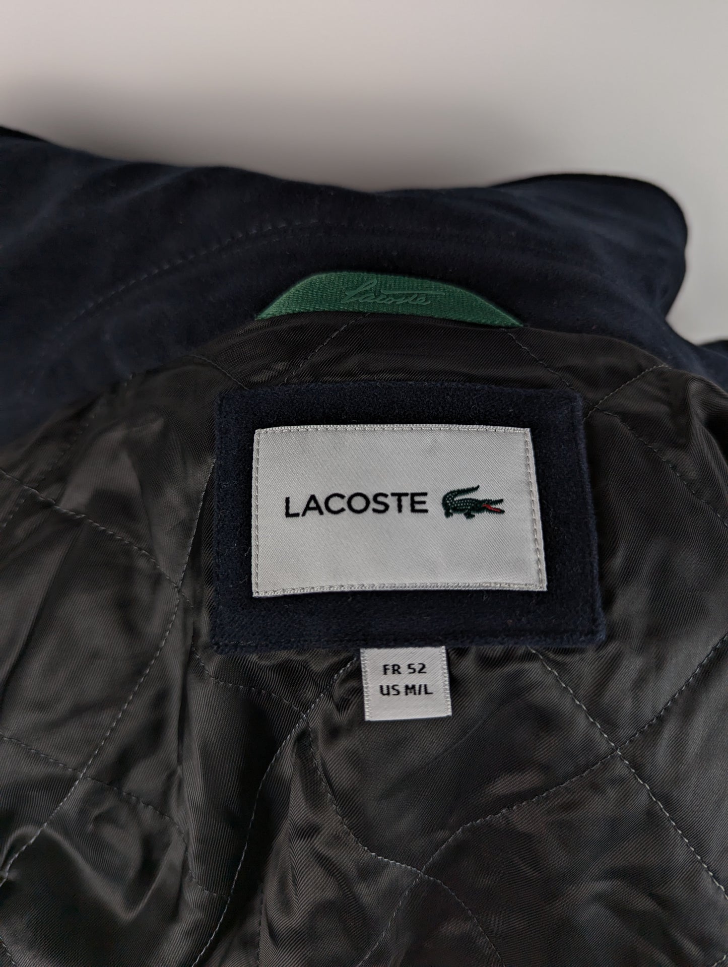 Lacoste Mens Bomber Jacket - Navy Blue