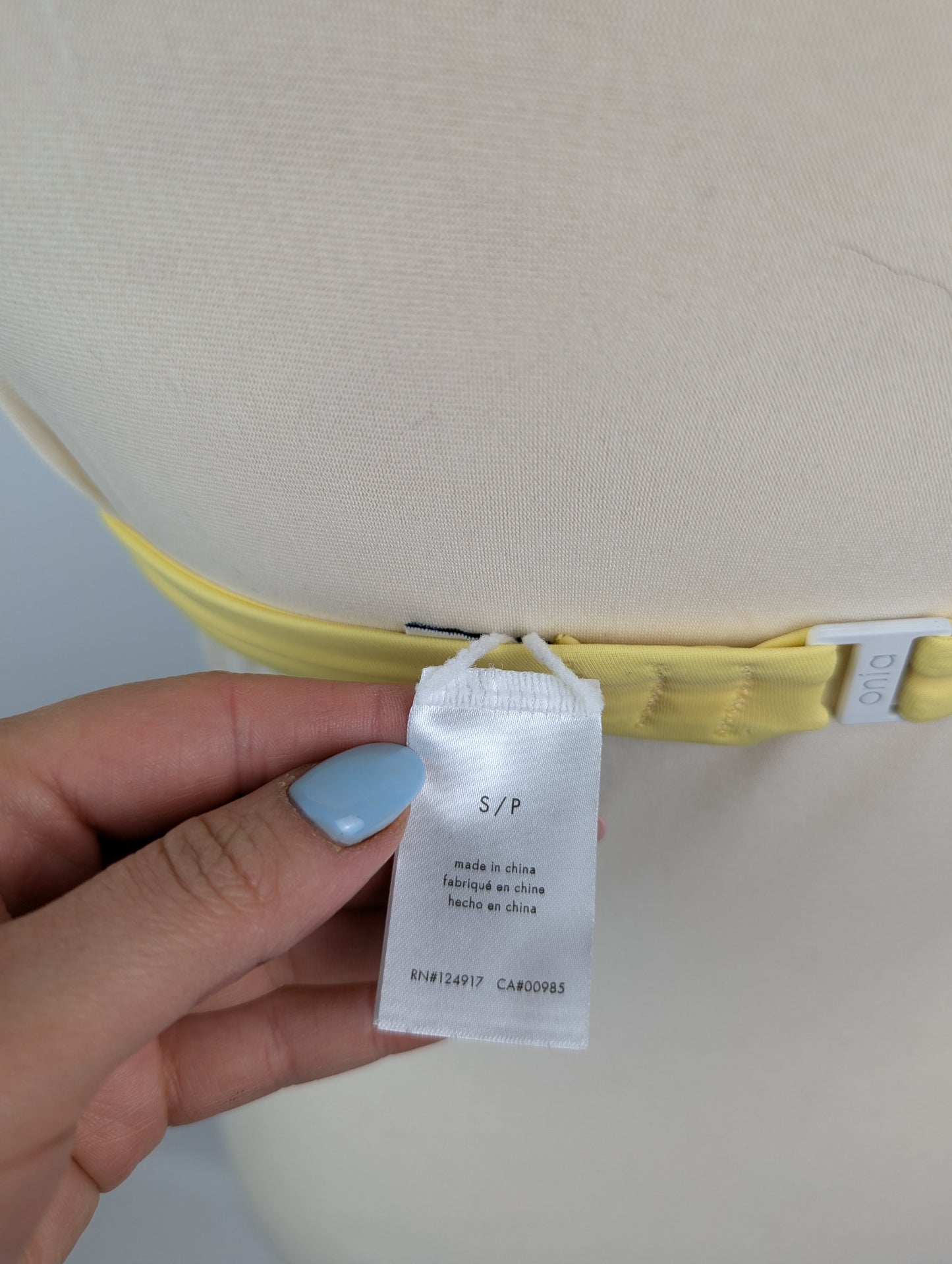 Onia kaia one-shoulder underwired bikini top - Yellow