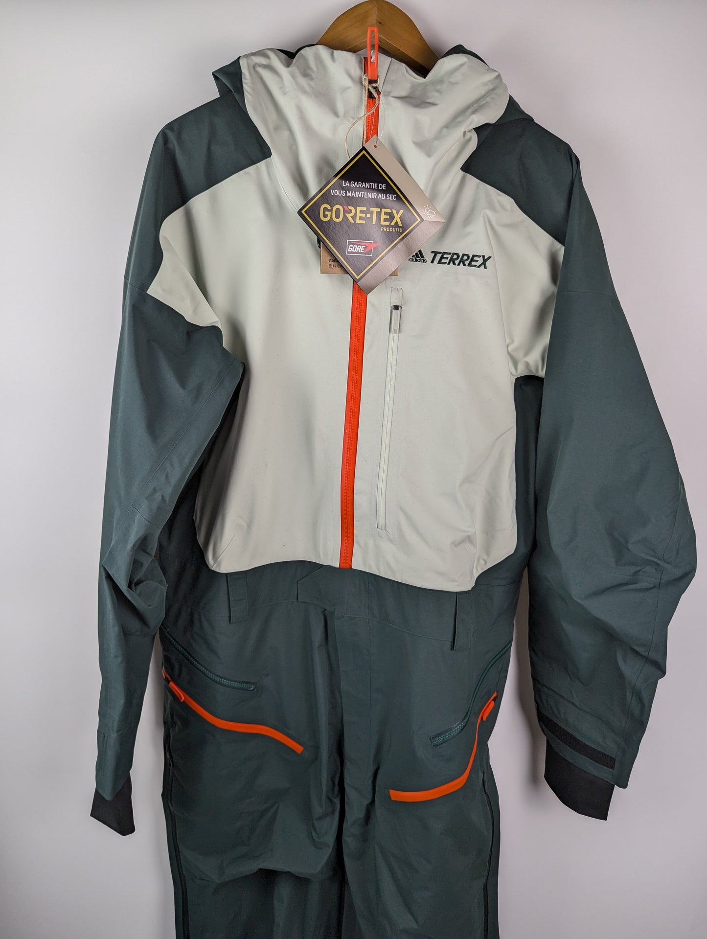 Adidas Terrex 3-Layer GORE-TEX Snow Suit Mens - Green