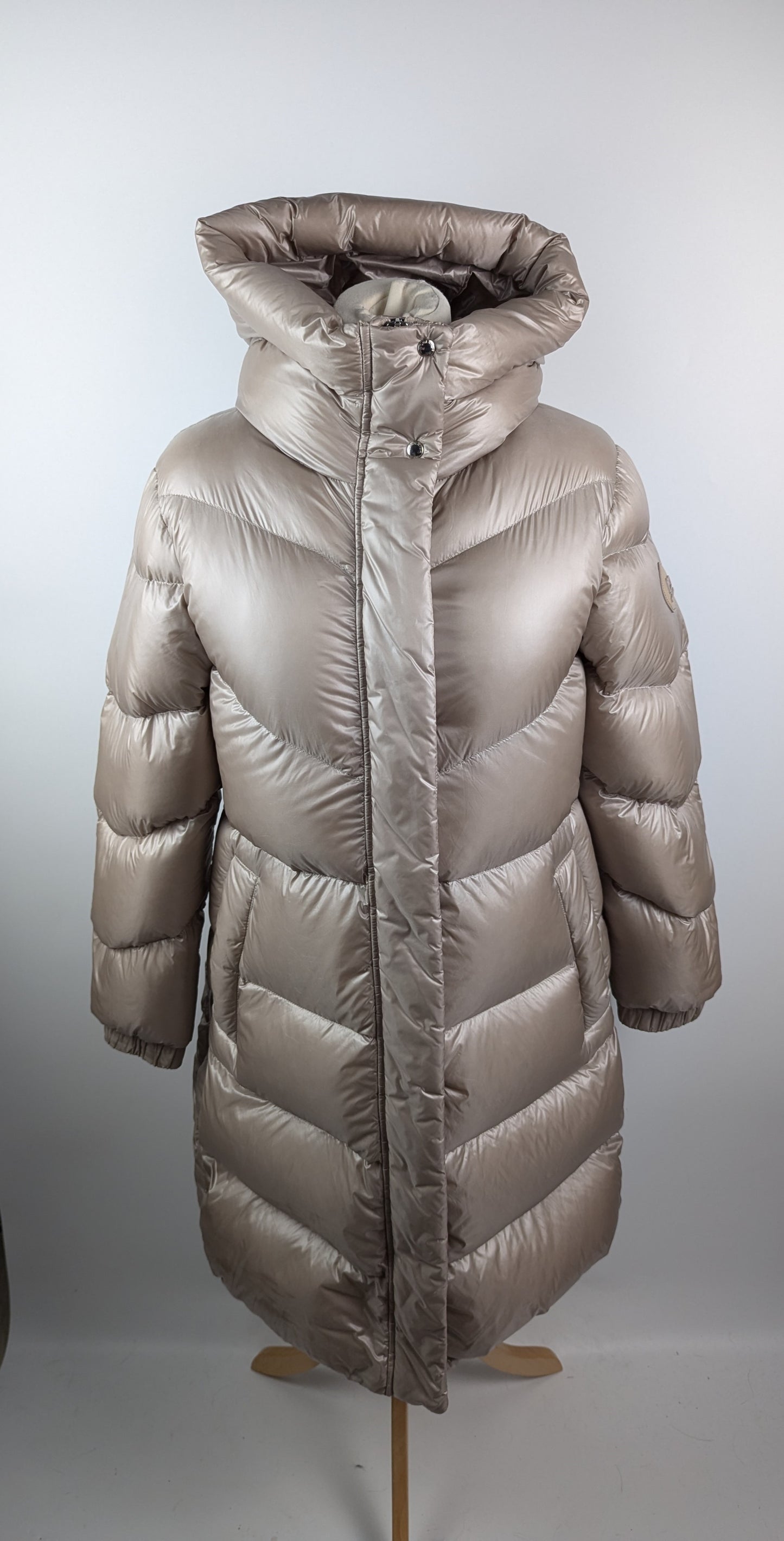 WOOLRICH Aliquippa Long Down Jacket - Taupe