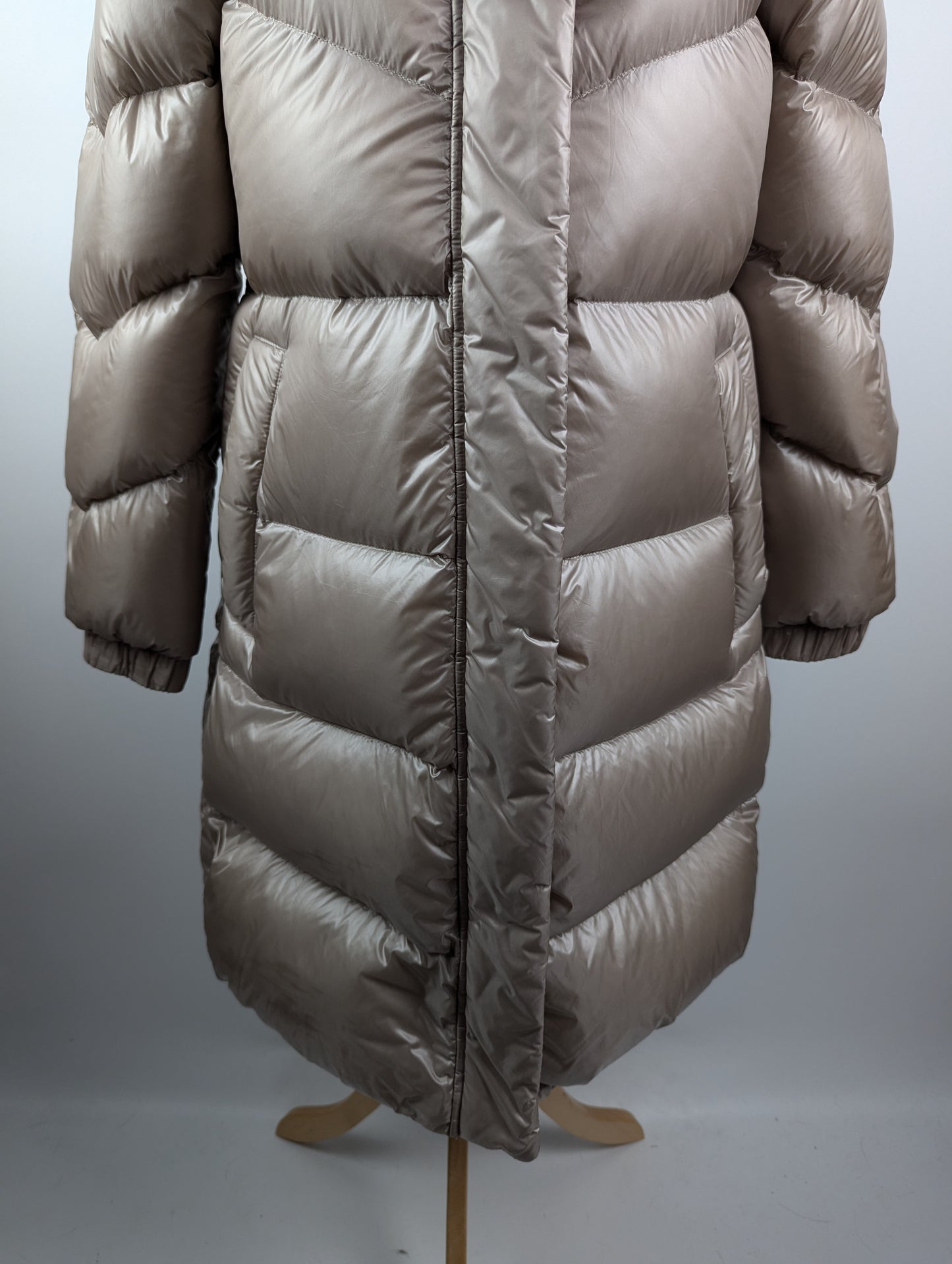 WOOLRICH Aliquippa Long Down Jacket - Taupe