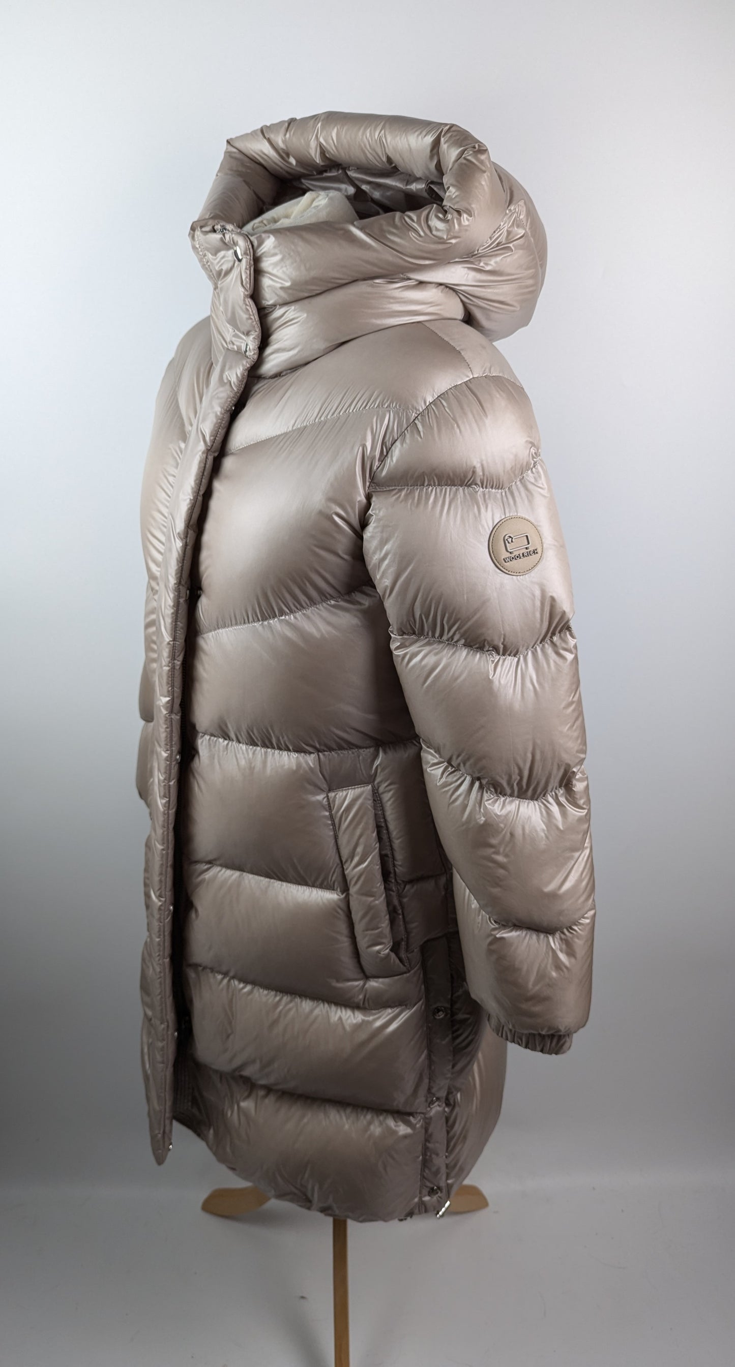 WOOLRICH Aliquippa Long Down Jacket - Taupe