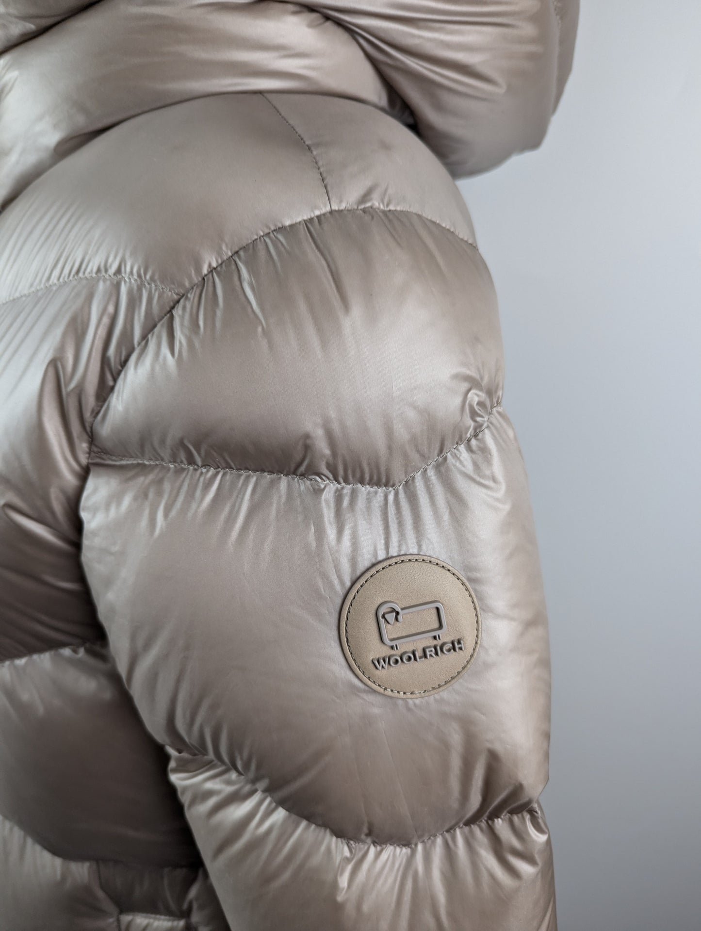 WOOLRICH Aliquippa Long Down Jacket - Taupe