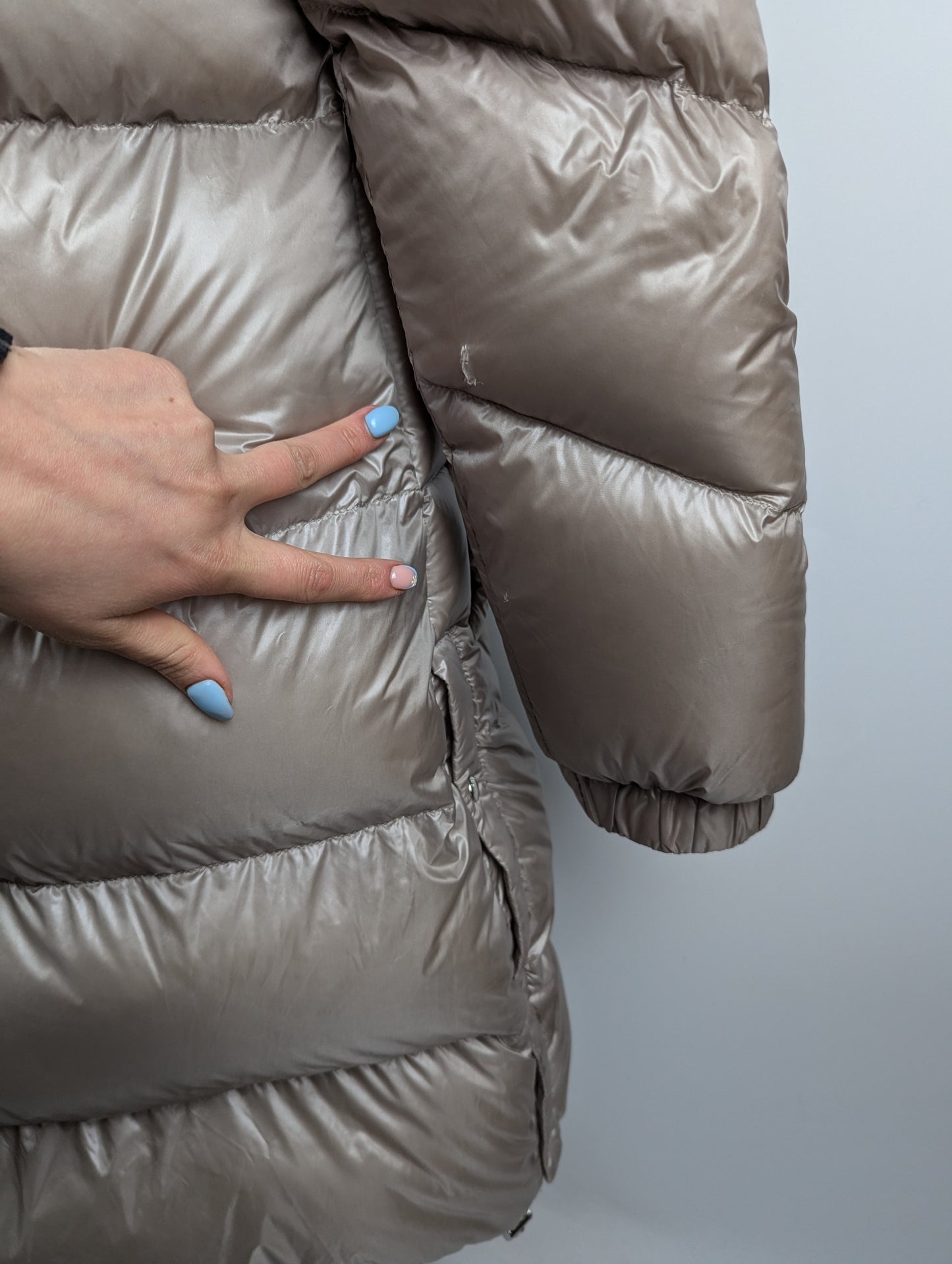 WOOLRICH Aliquippa Long Down Jacket - Taupe