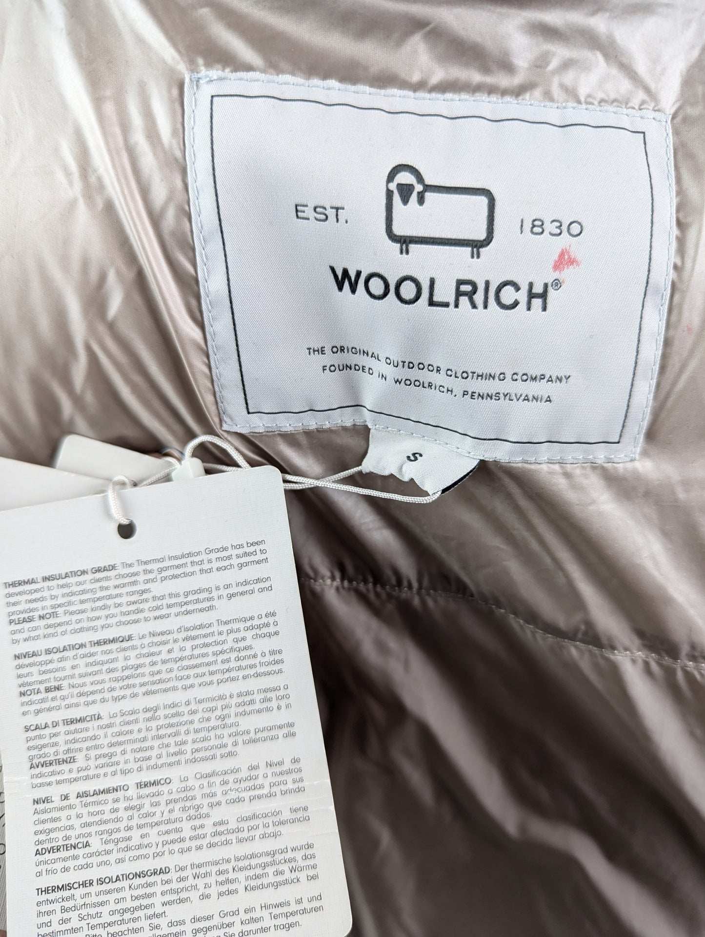 WOOLRICH Aliquippa Long Down Jacket - Taupe