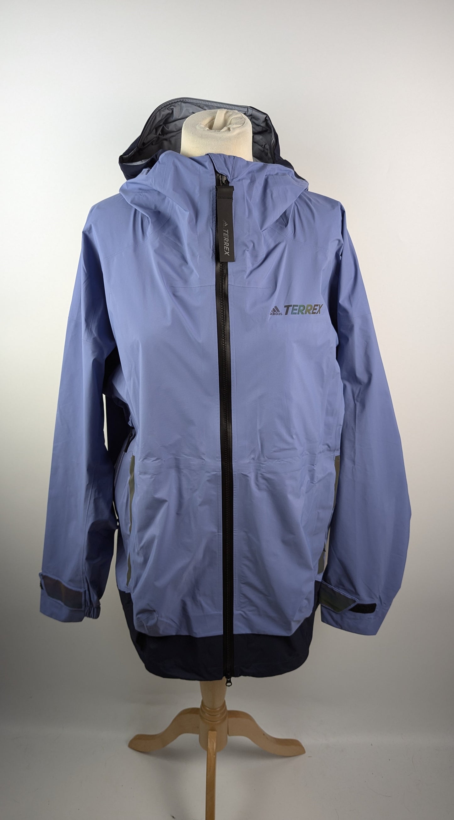 adidas Terrex Myshelter Gore-Tex Active Rain Jacket mens- Purple / Blue