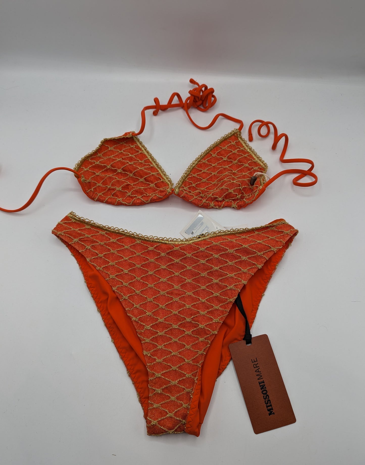 Missoni Mare Womens Bikini - Orange / Gold