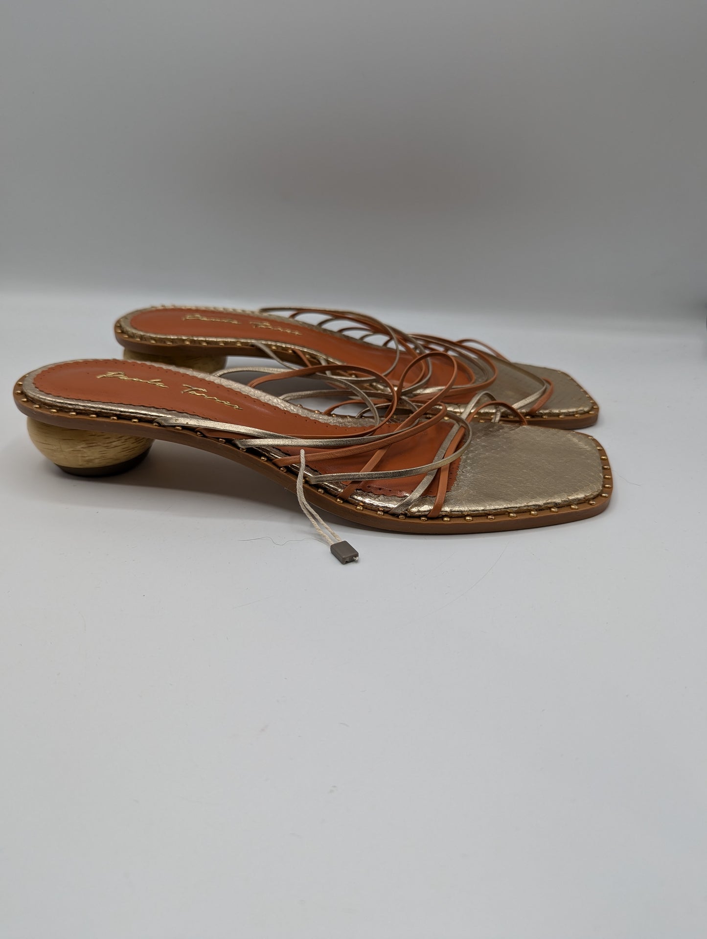 Paula Torres Mule Womens Sandals - Brown / Gold