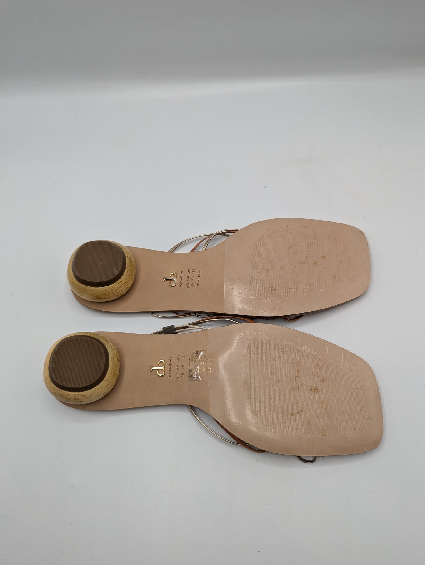 Paula Torres Mule Womens Sandals - Brown / Gold