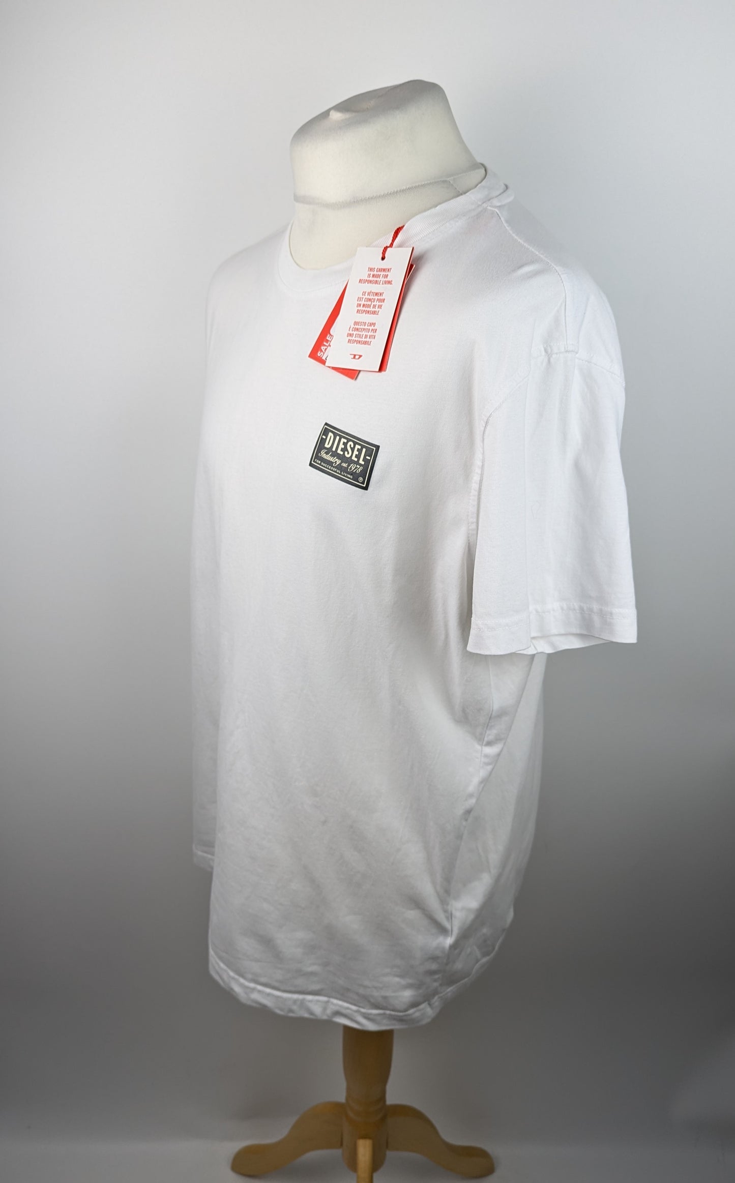 Diesel Patch Logo T-Shirt Mens - White