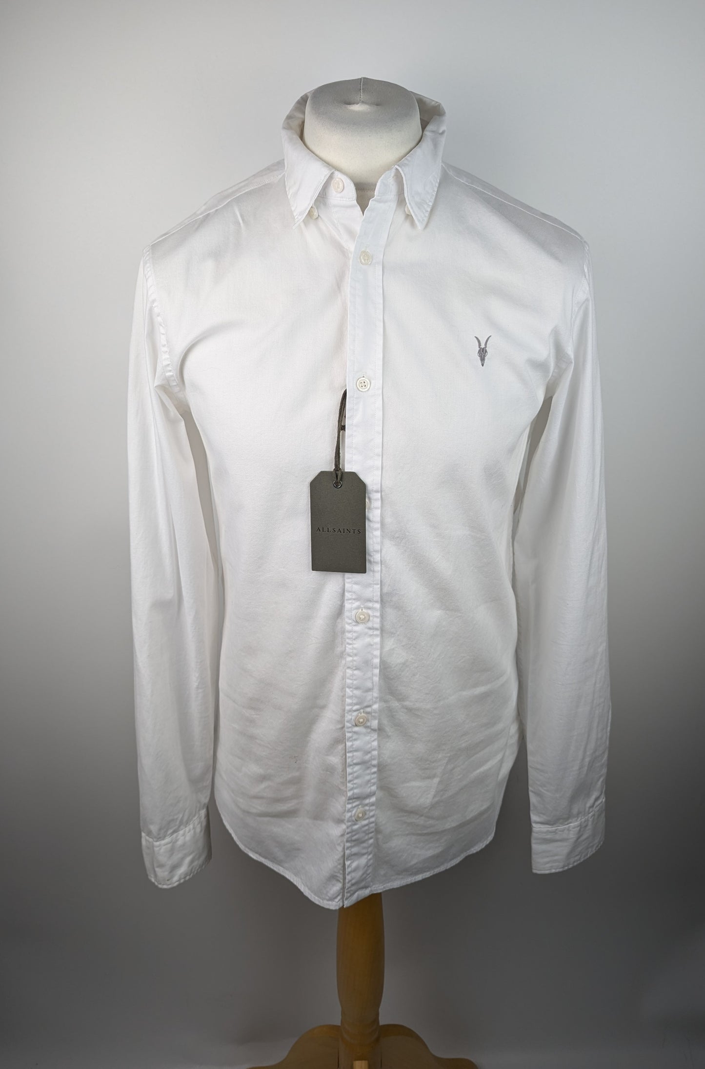AllSaints Hawthorn Long Sleeve Shirt Mens - White