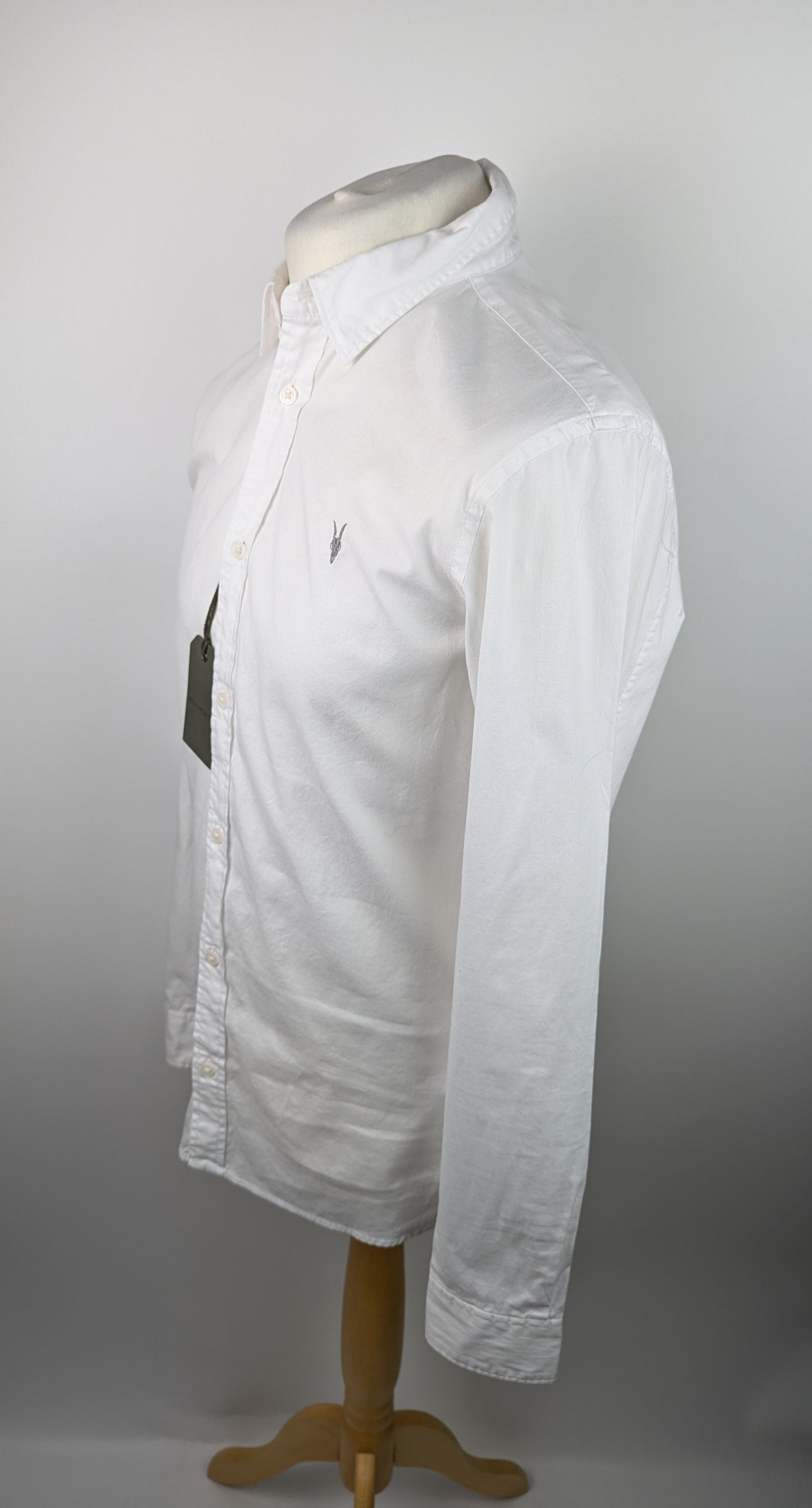AllSaints Hawthorn Long Sleeve Shirt Mens - White
