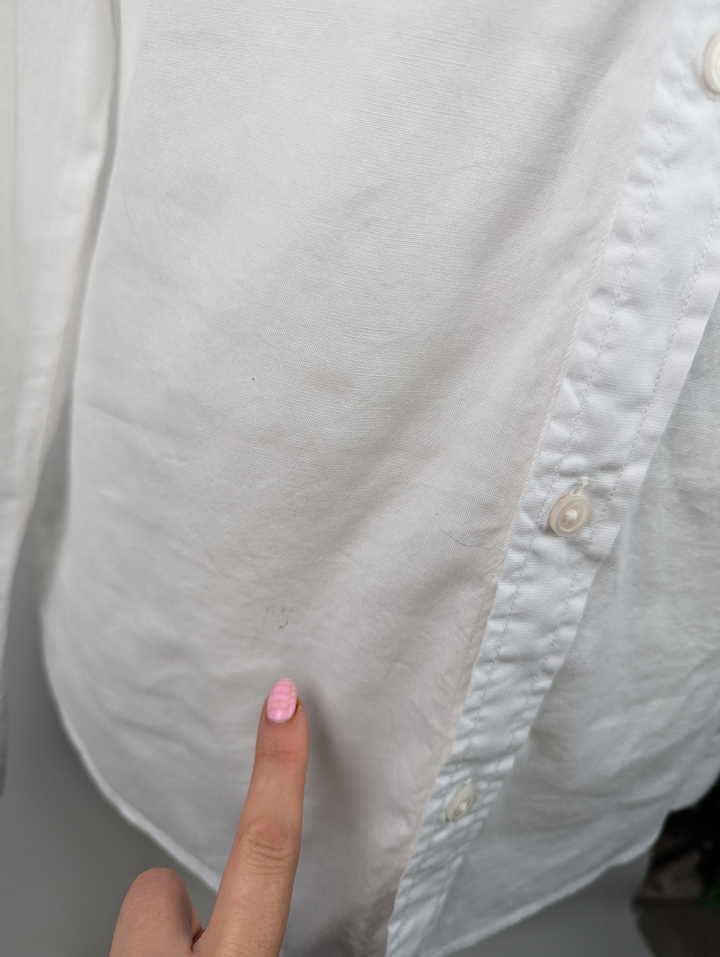 AllSaints Hawthorn Long Sleeve Shirt Mens - White