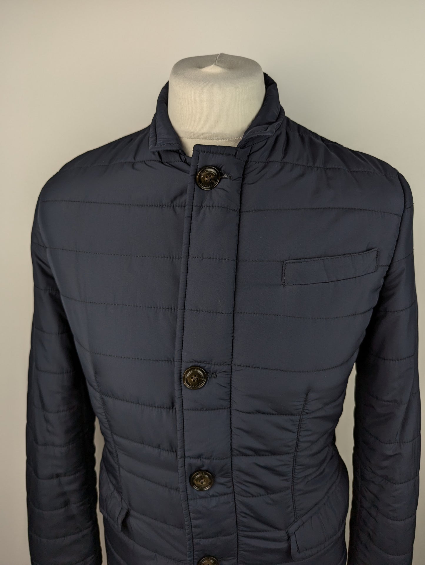 Tommy Hilfiger Mens Quilted Down Jacket - Blue