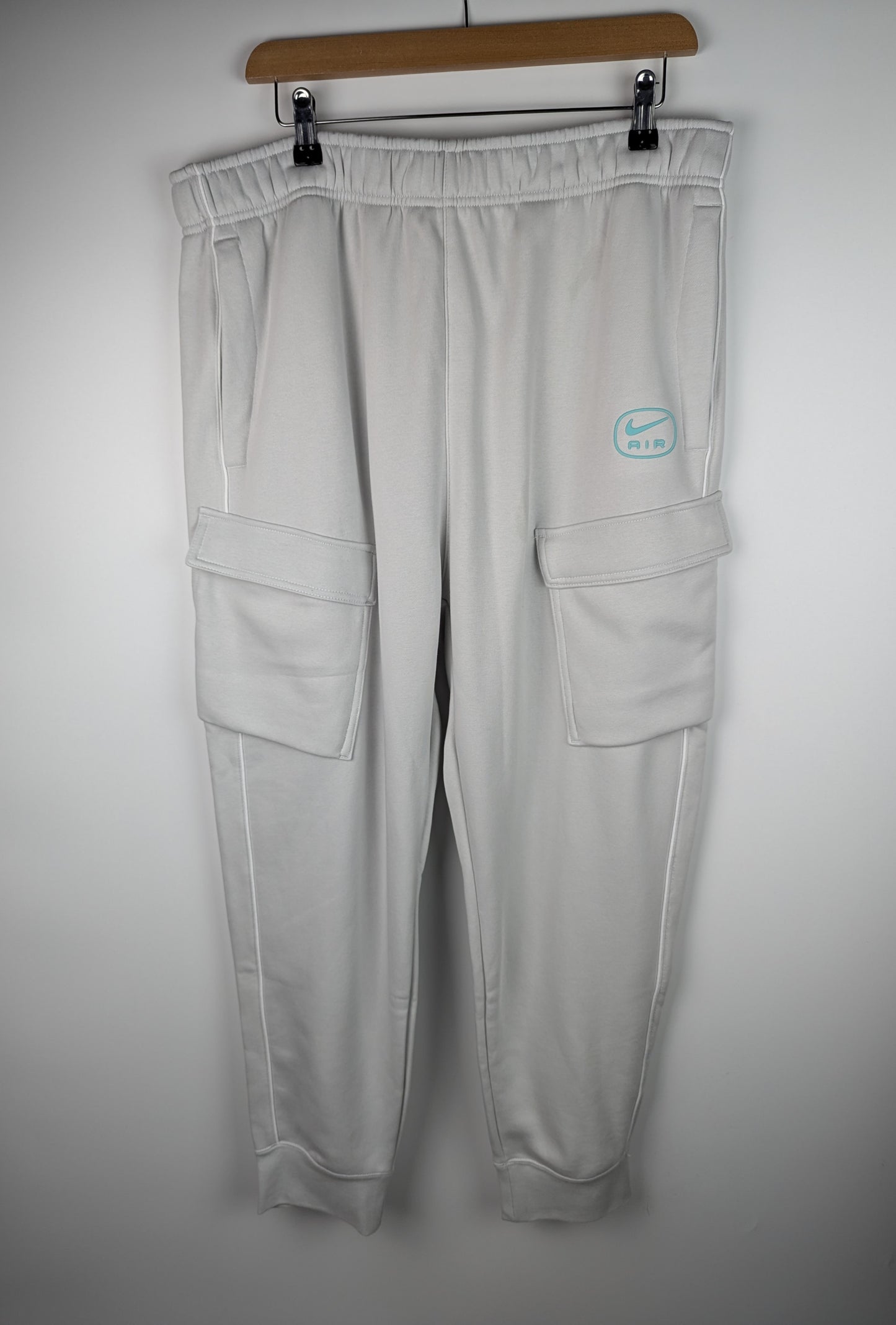 Nike Swoosh Air Cargo Fleece Joggers Mens -Grey / White