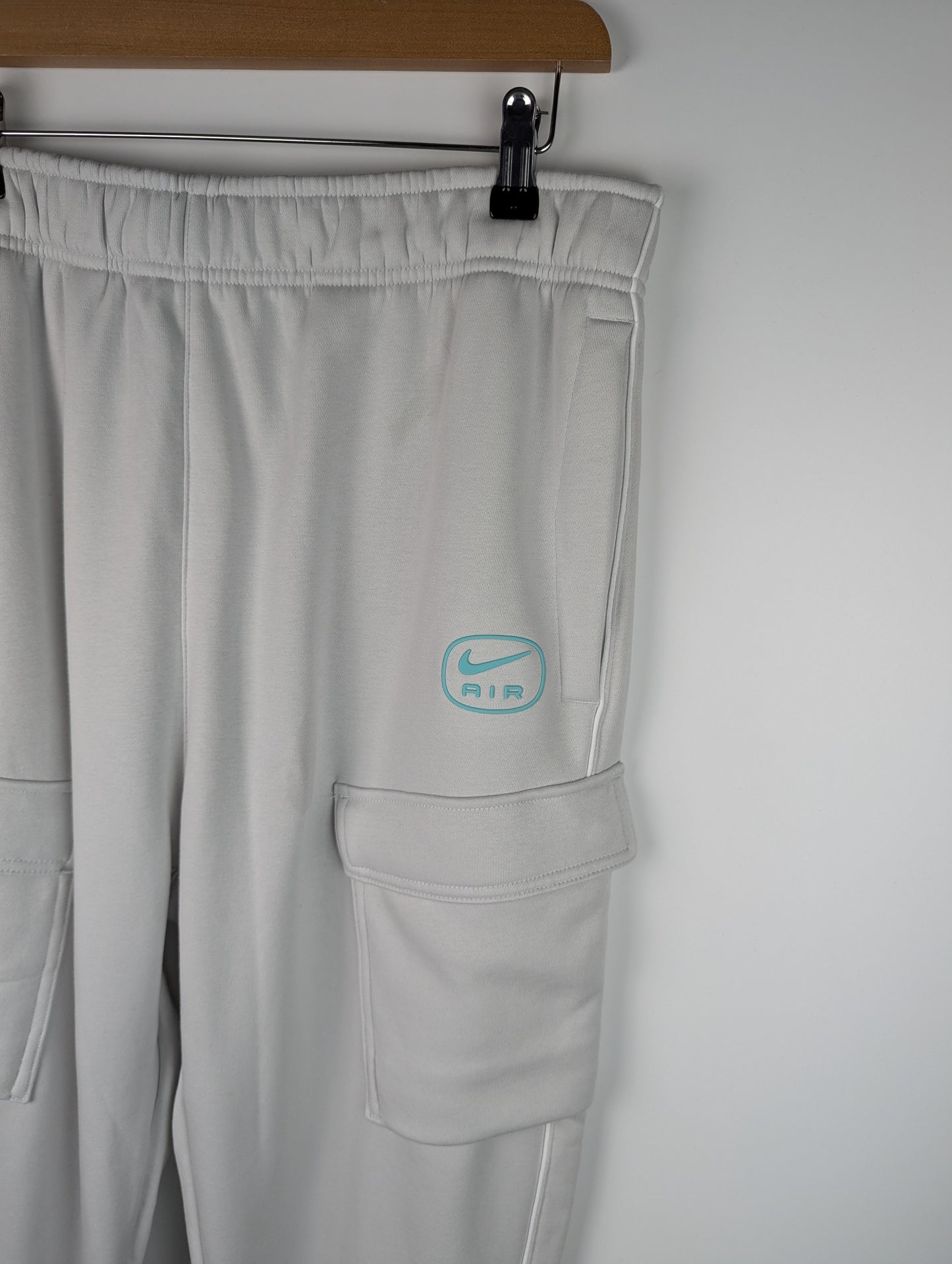 Nike Swoosh Air Cargo Fleece Joggers Mens -Grey / White