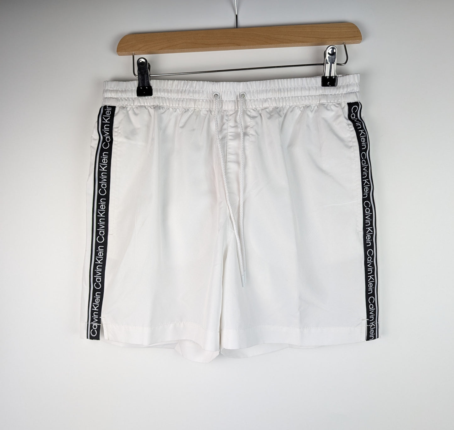 Calvin Klein Tape Swim Shorts Mens - White