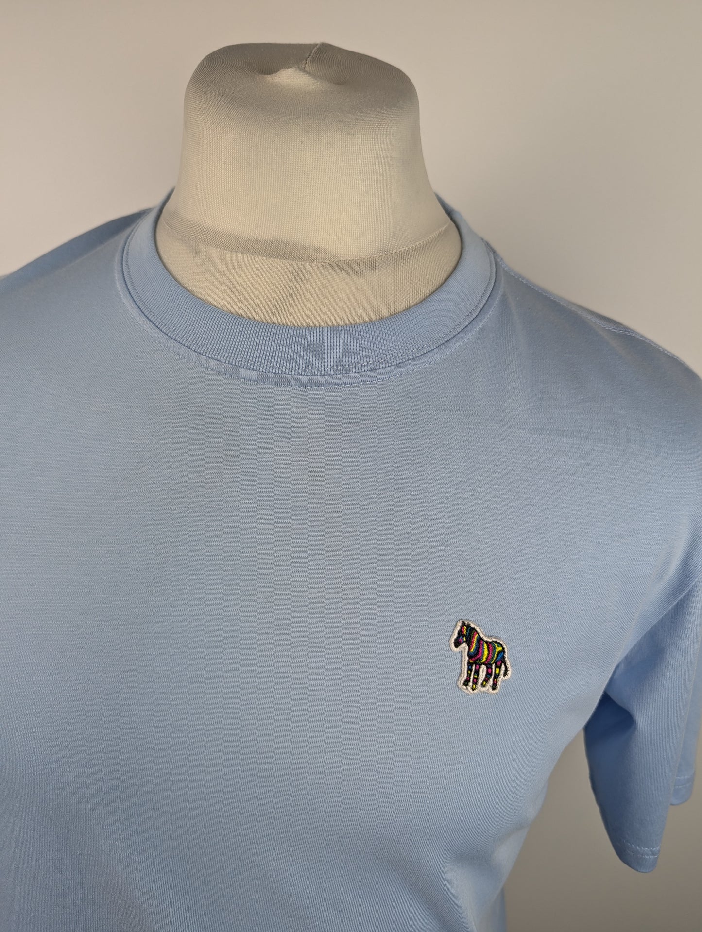 PS PAUL SMITH Zebra Crew Neck T-Shirt - Light Blue