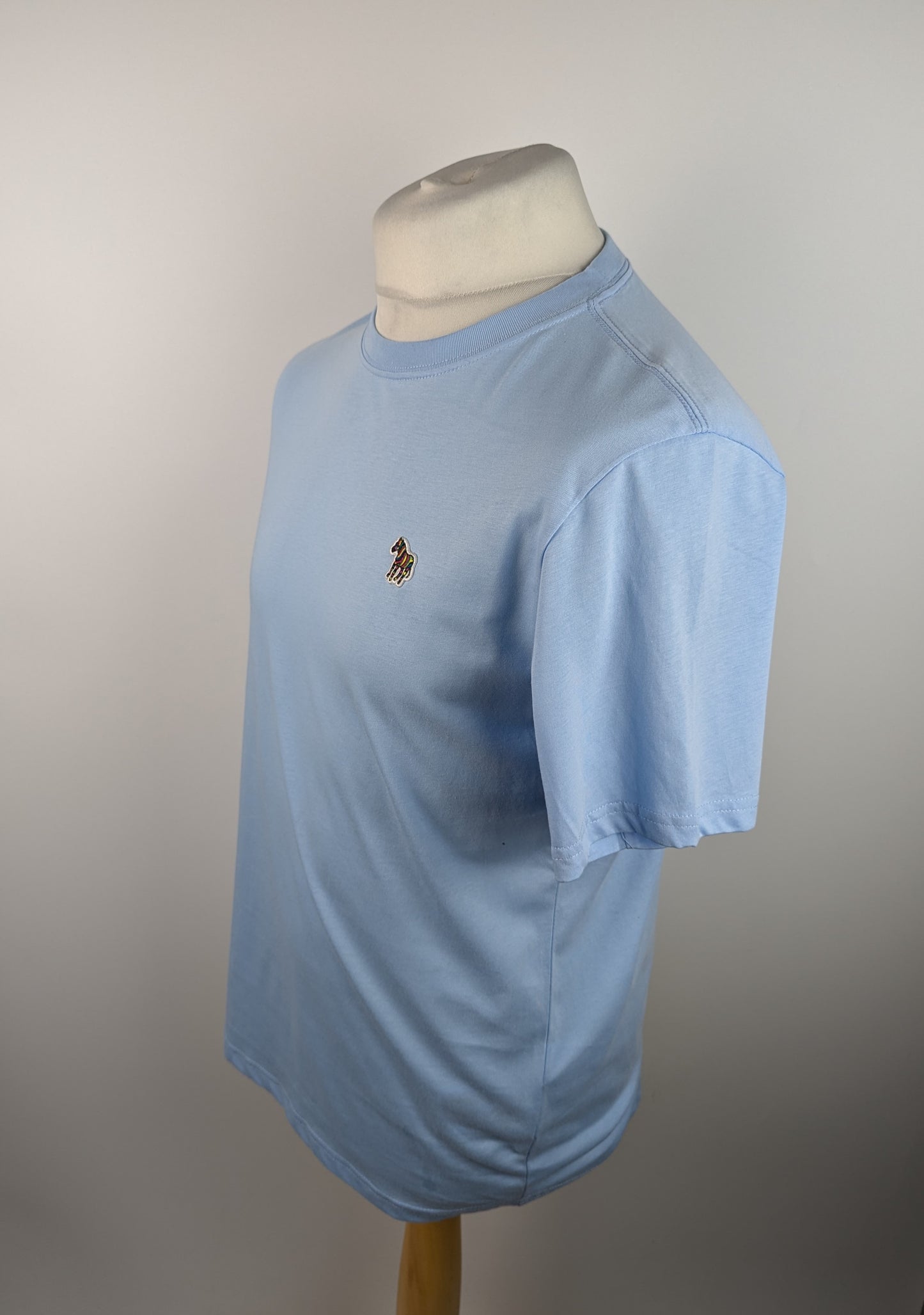 PS PAUL SMITH Zebra Crew Neck T-Shirt - Light Blue