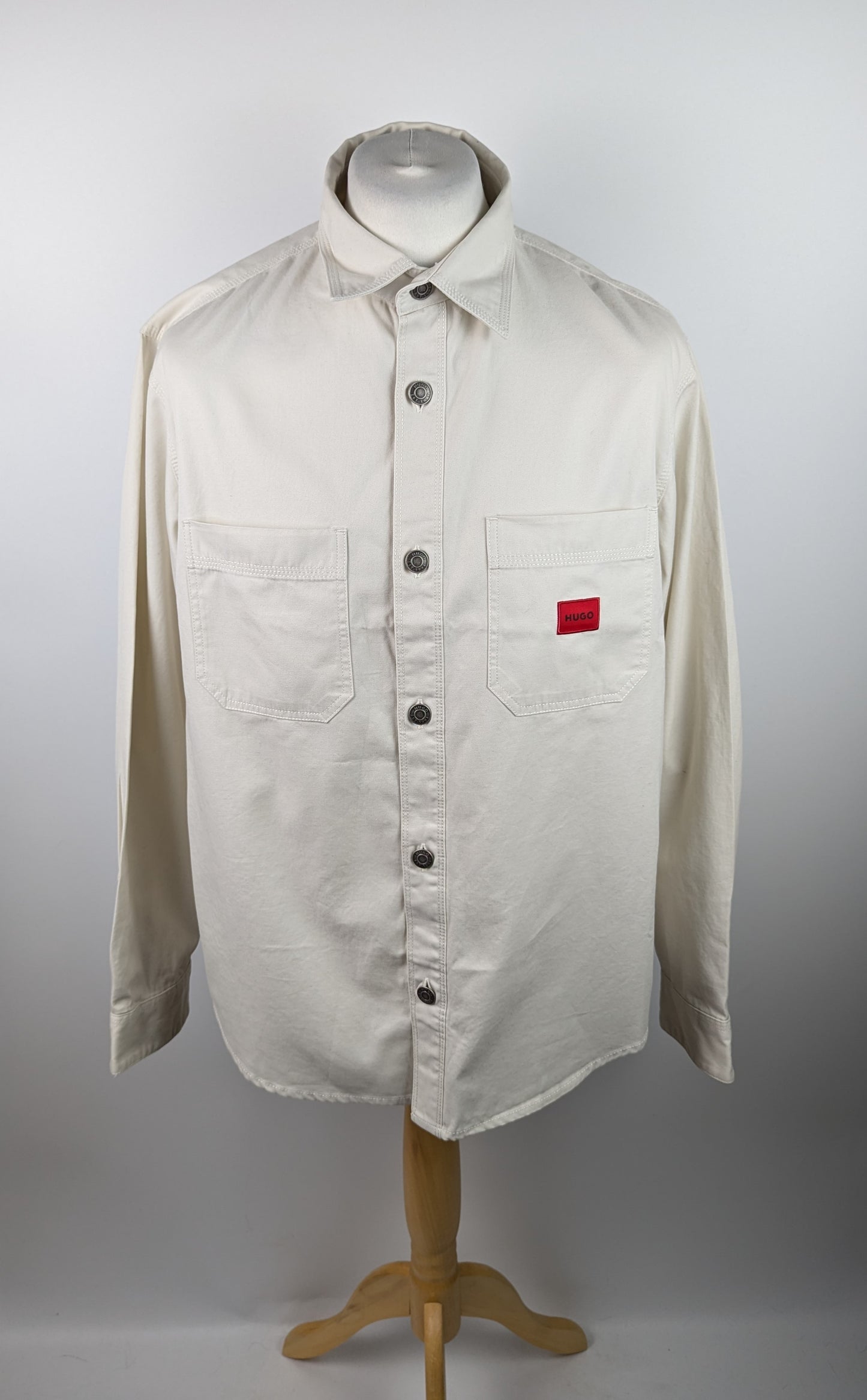 Hugo Mens Erato Overshirt Denim - Natural / Off white
