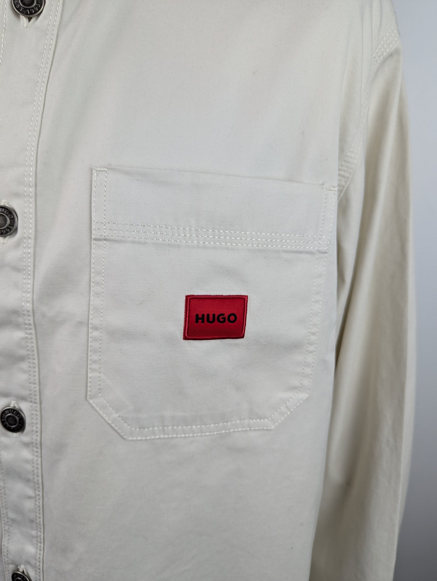 Hugo Mens Erato Overshirt Denim - Natural / Off white