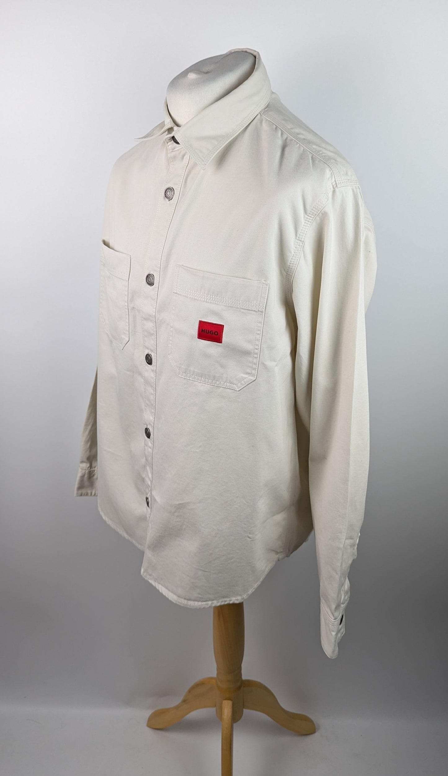 Hugo Mens Erato Overshirt Denim - Natural / Off white