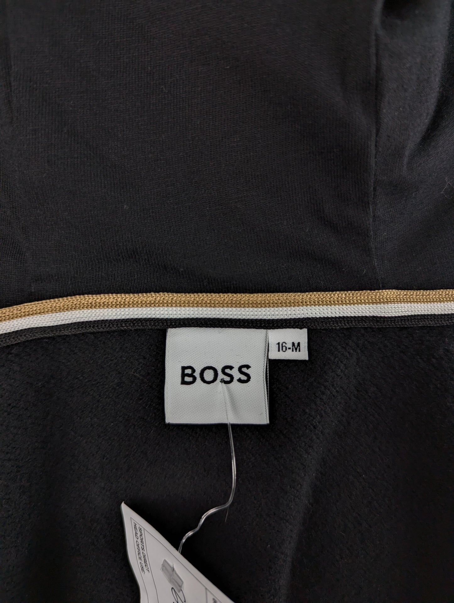 Boss Logo Zip Hoodie Juniors Boys - Black