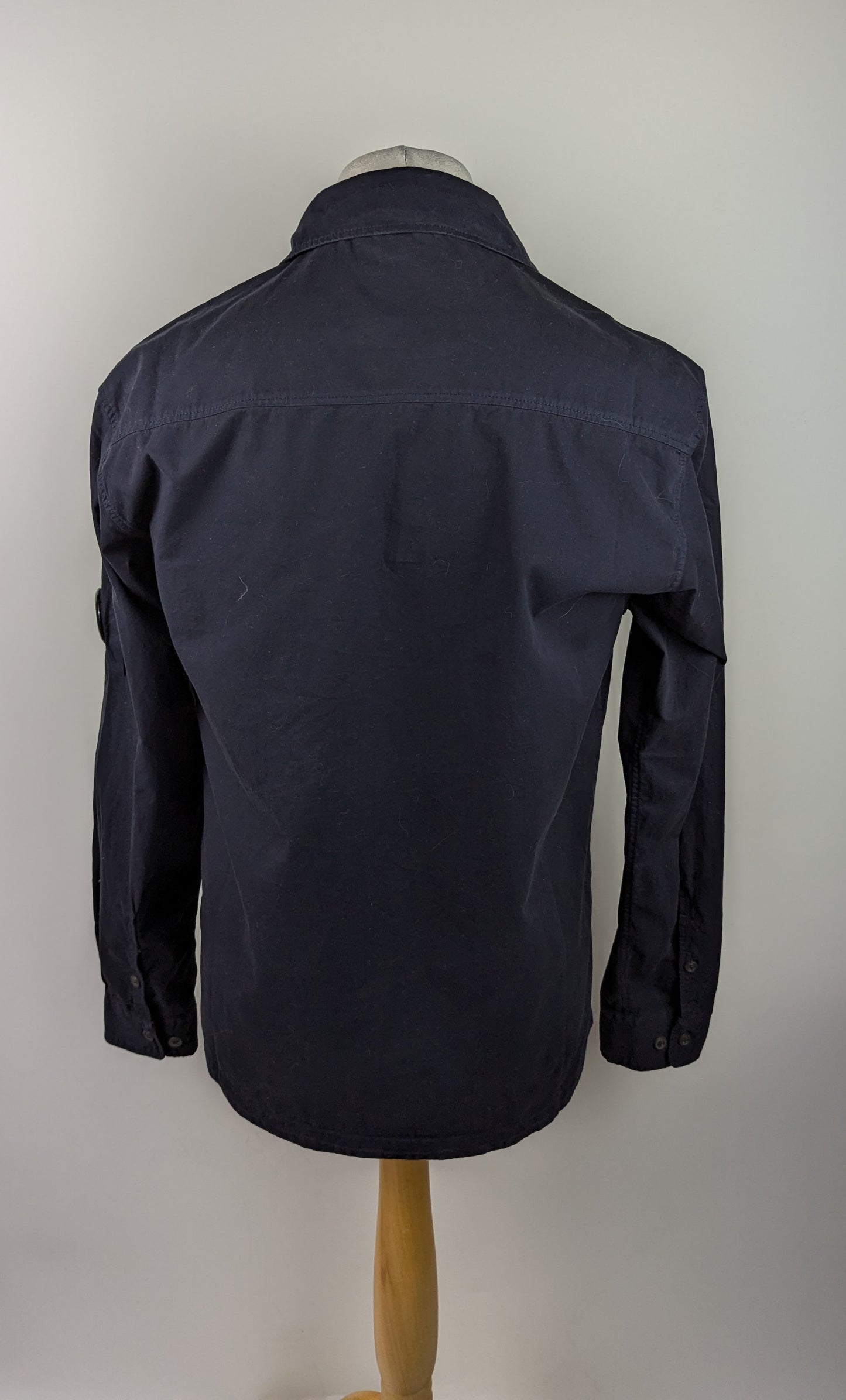 CP COMPANY Mens Zipped Overshirt - Navy Blue