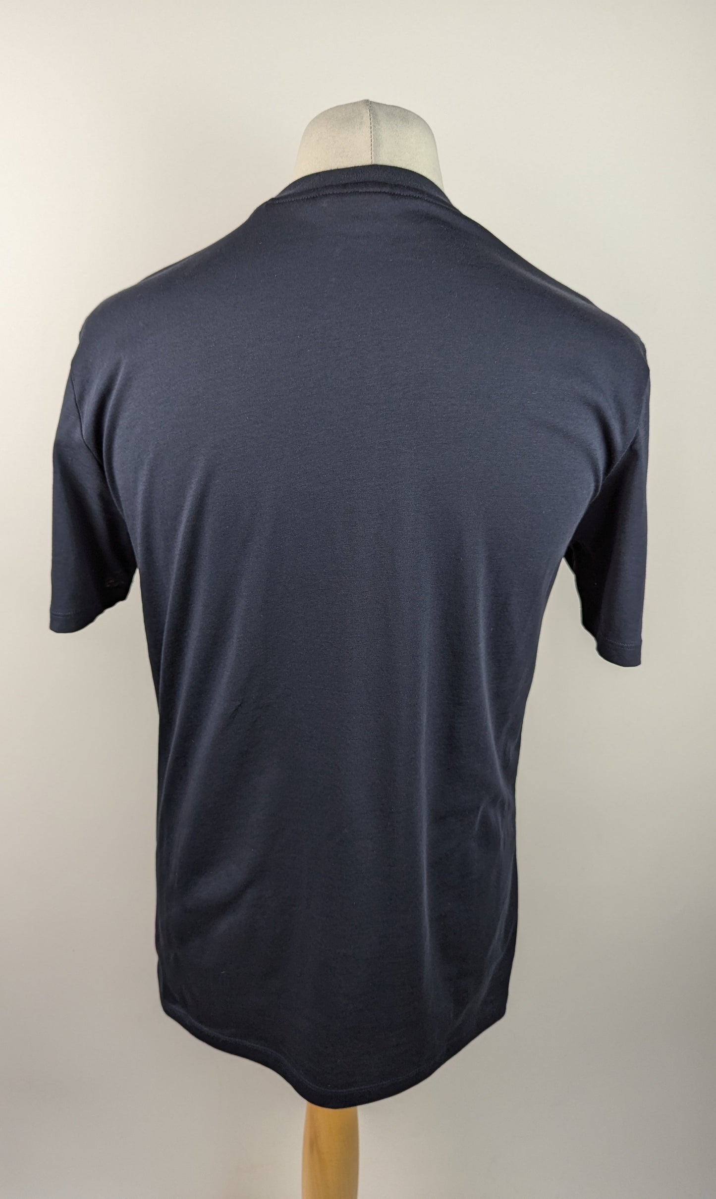 Hugo Mens Dulive Box Logo T Shirt - Dark Blue