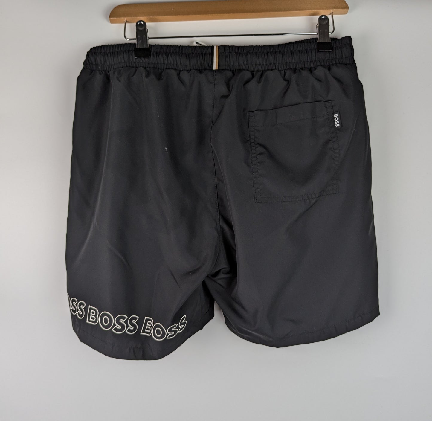 BOSS Mens Dolphin Swim Shorts- Black