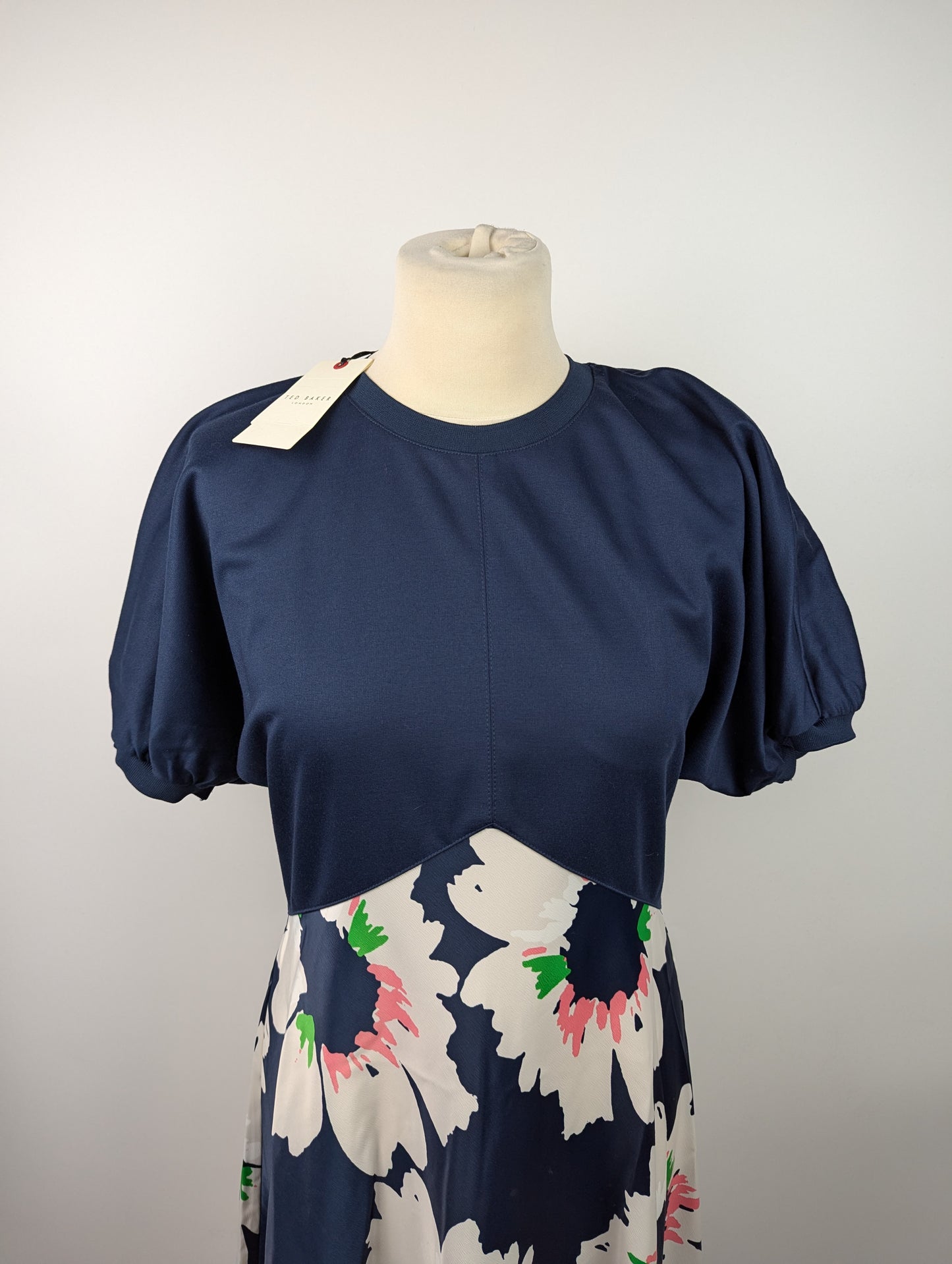 Ted Baker Daysiah A Line Dress - Navy / Multi