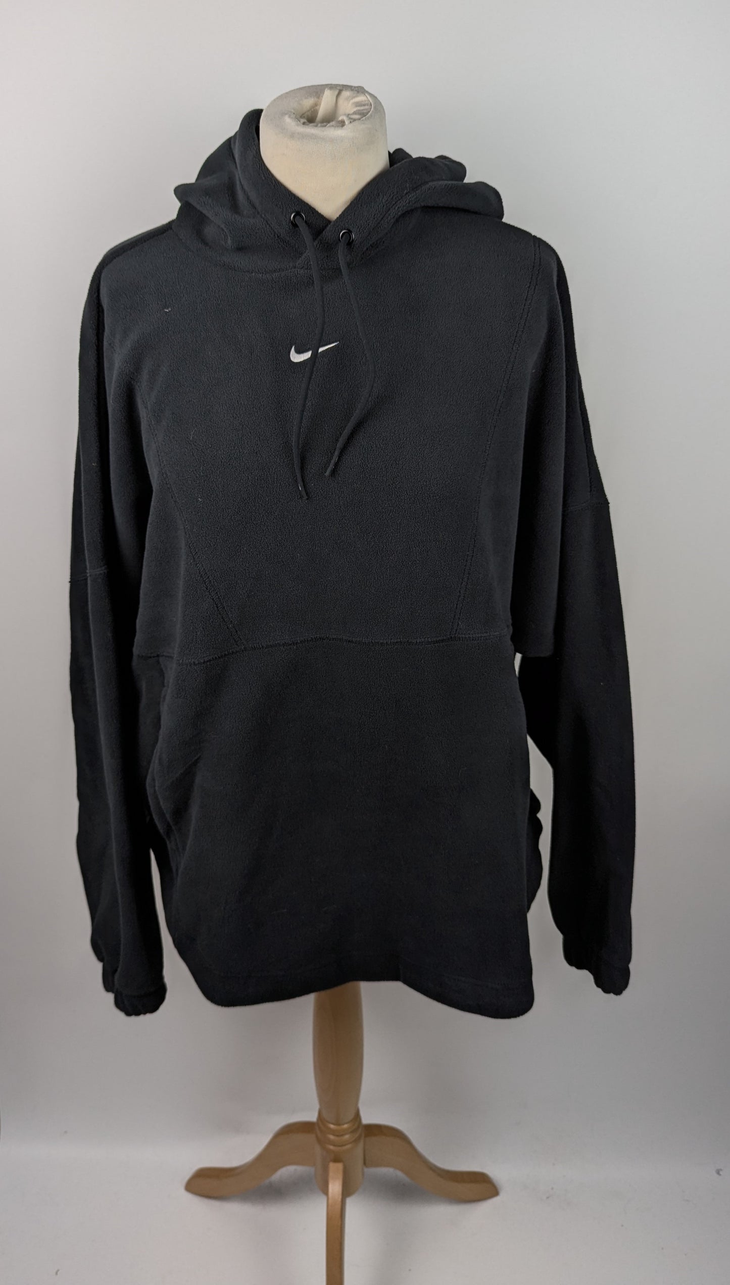 Nike Logo Fleece Hoodie Womens - Black
