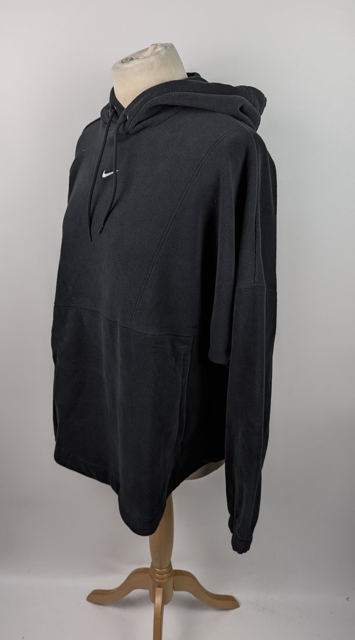 Nike Logo Fleece Hoodie Womens - Black