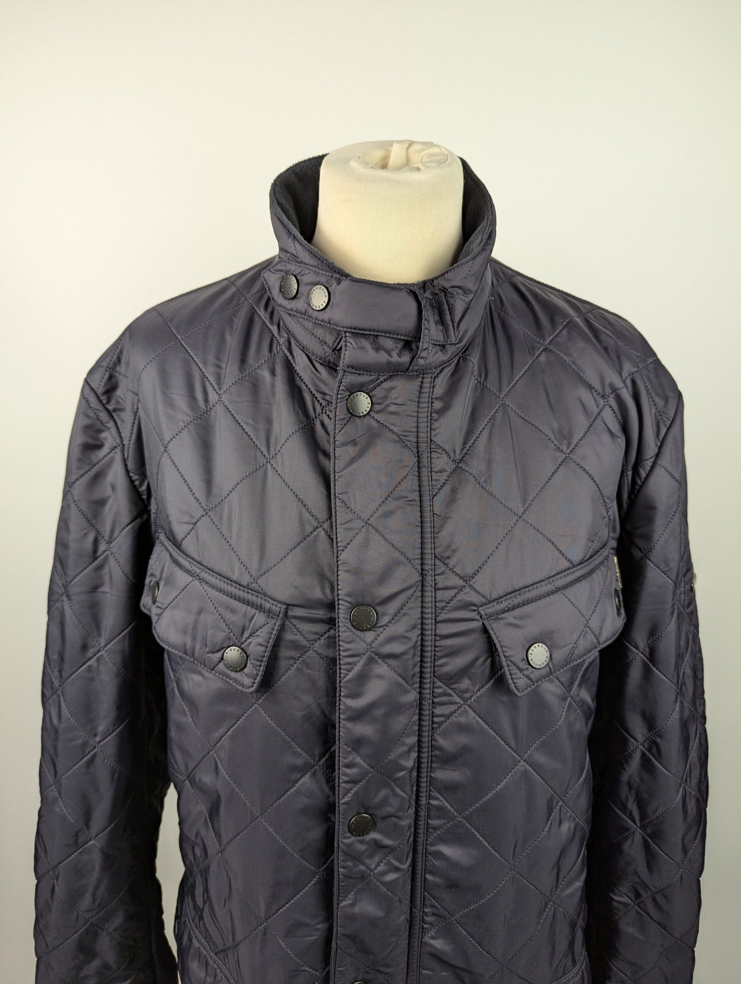 Barbour International Tourer Ariel Polarquilt Jacket - Navy