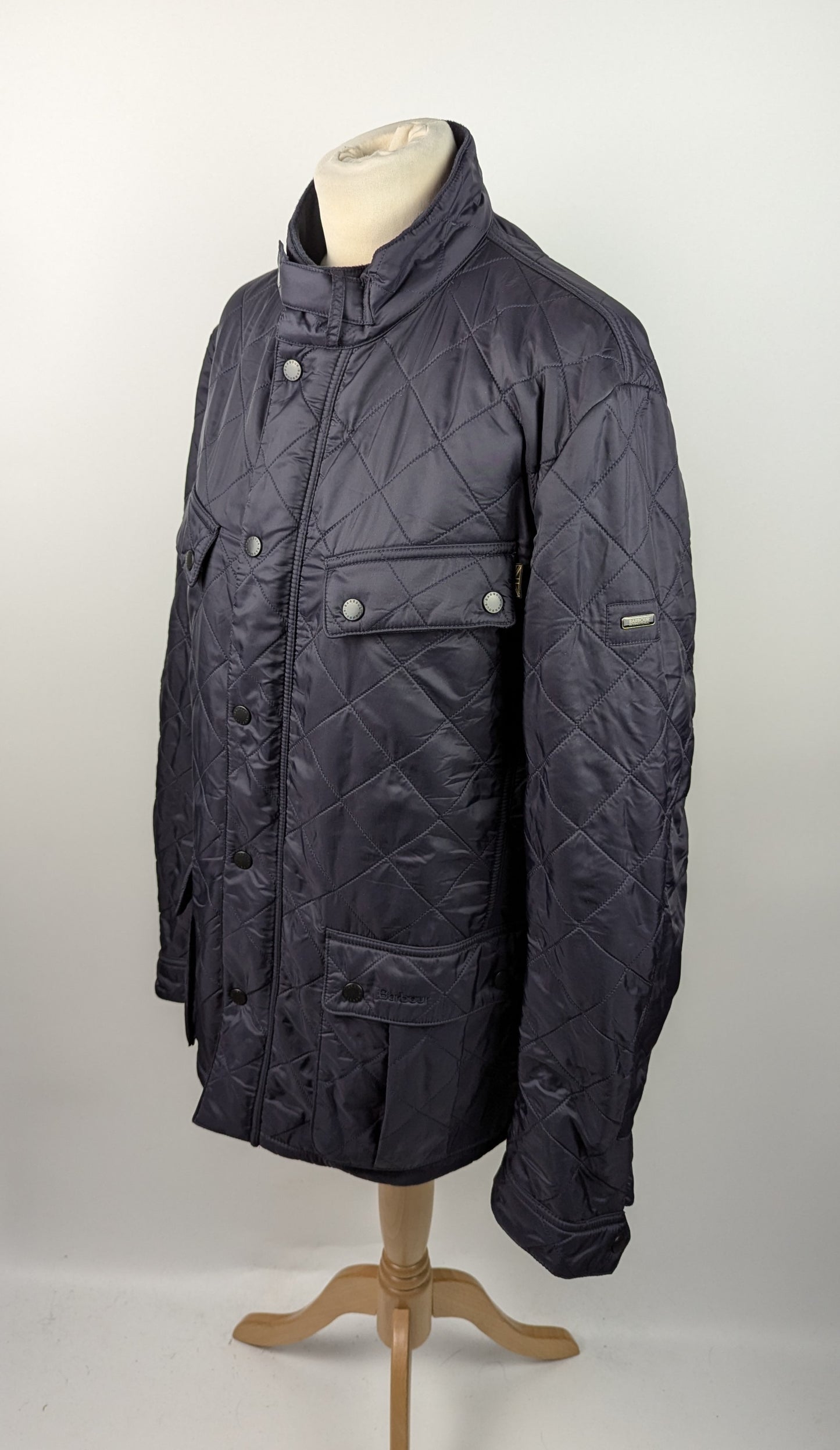 Barbour International Tourer Ariel Polarquilt Jacket - Navy