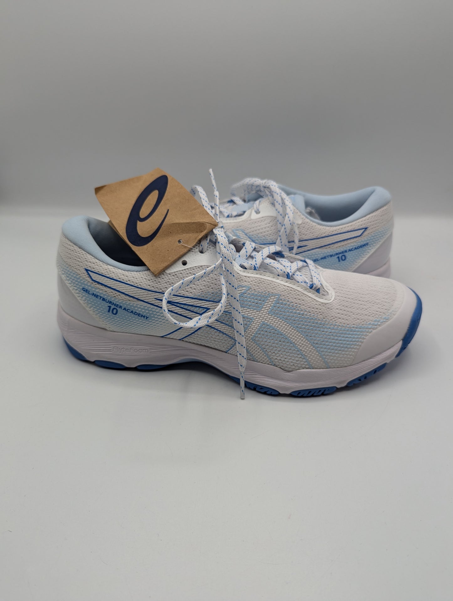 Asics Gel-Netburner Academy 10 Netball Shoes Womens - White / Blue