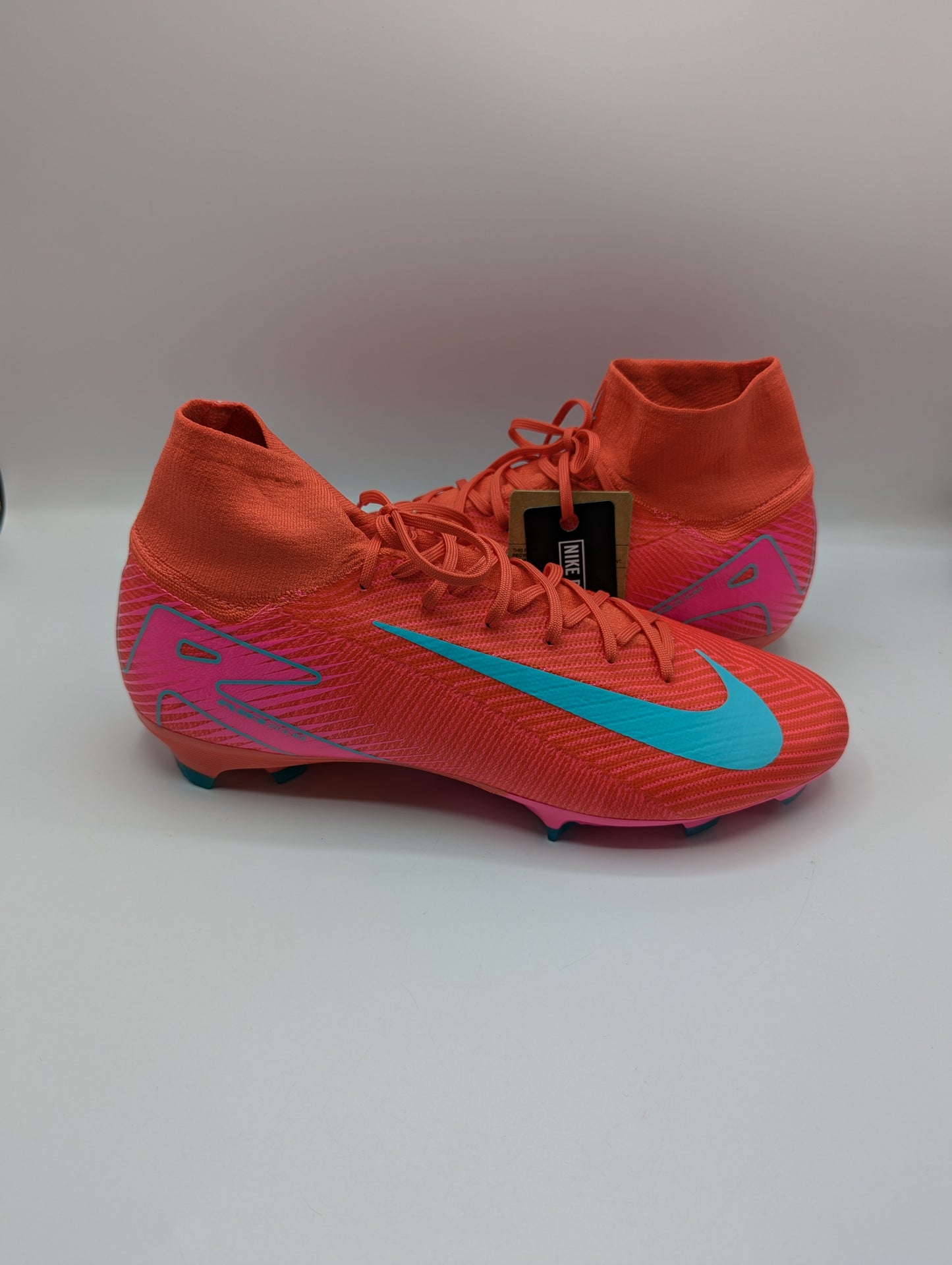 Nike Zoom Mercurial Superfly 10 Pro Adults Firm Ground Football Boots - Red / Green