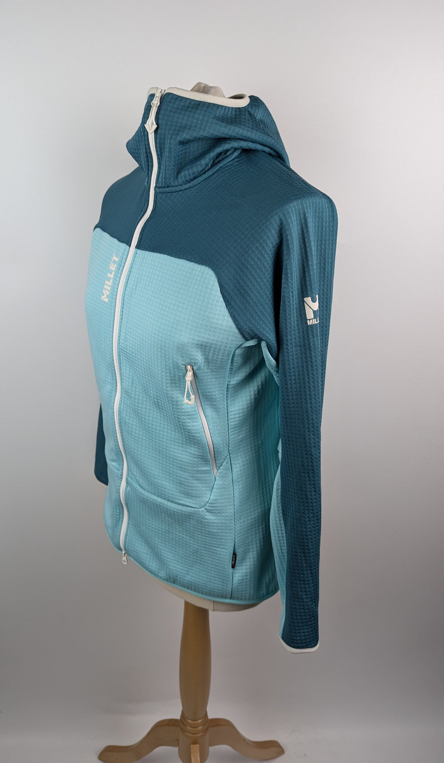 Millet Womens Fusion Grid Fleece Jacket - Aruba/Hydro Blue