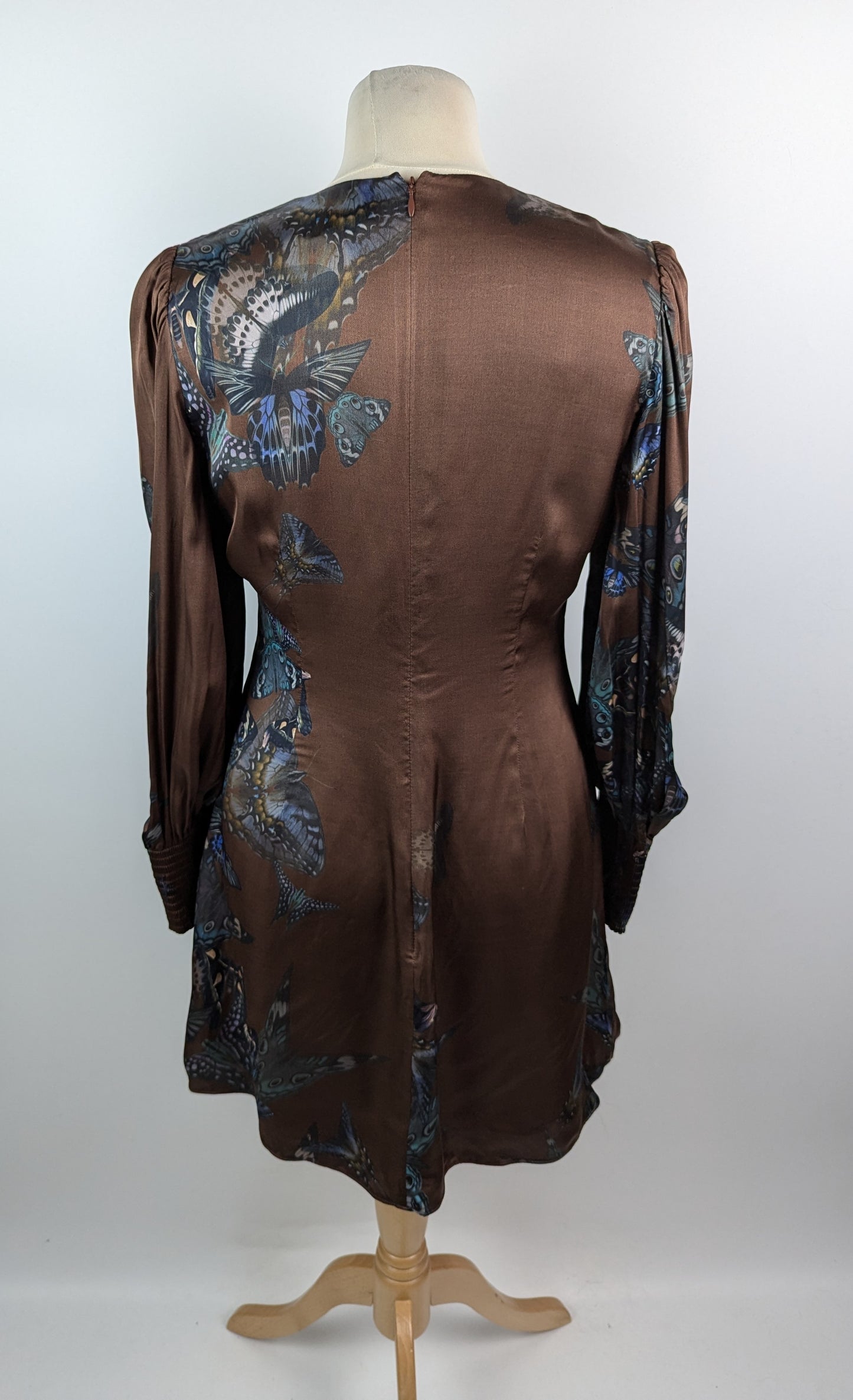 AllSaints Auden Lilly Dress - Coffee Brown