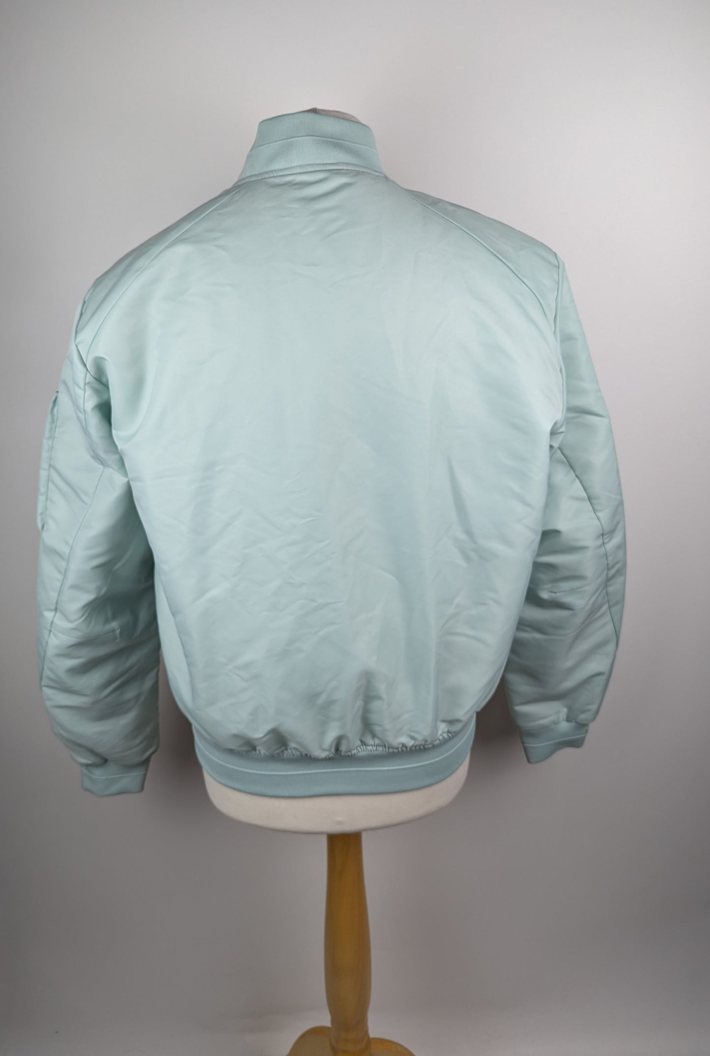 CALVIN KLEIN Mens Sateen Hero Bomber Jacket - Glacier Blue