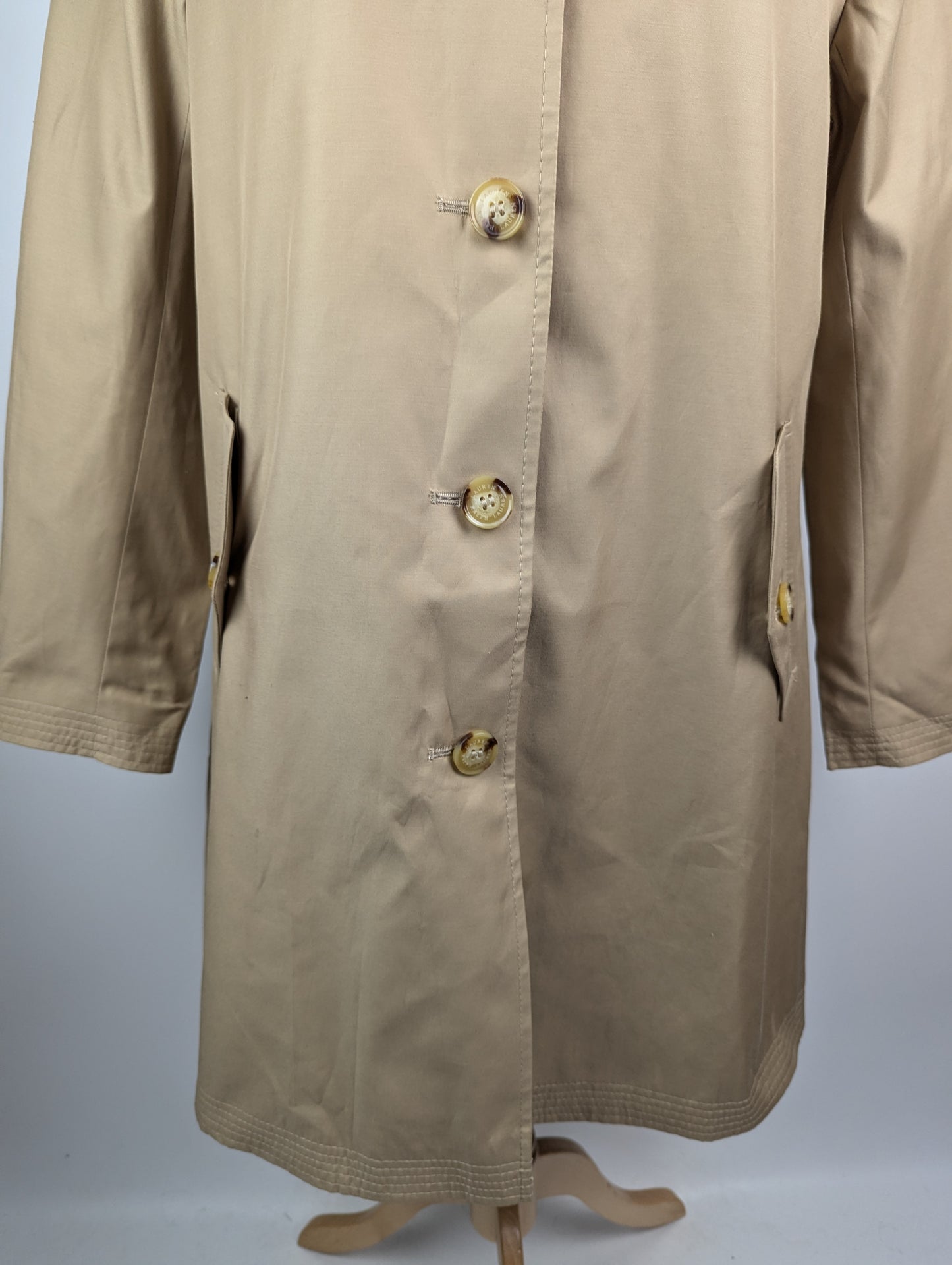 Lauren by Ralph Lauren Womens Hooded Balmacaan Coat - Birch Tan